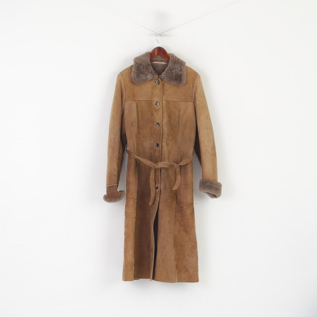 Skin Wear Arne Öjes AB Malung Suède Femme 44 M/L Manteau en cuir chaud simple boutonnage