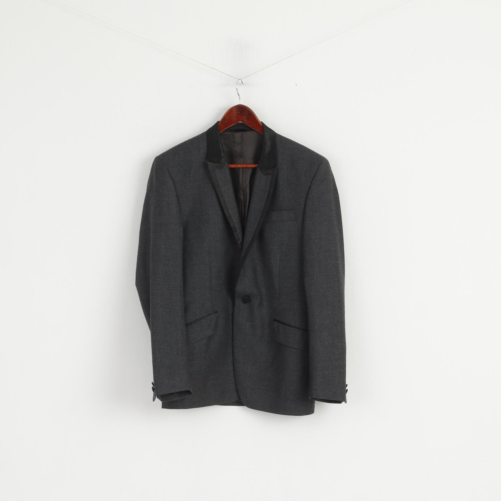 Philosophy Blues Original Men 38 48 Blazer Grey Wool Single Breasted Sweden Jacket