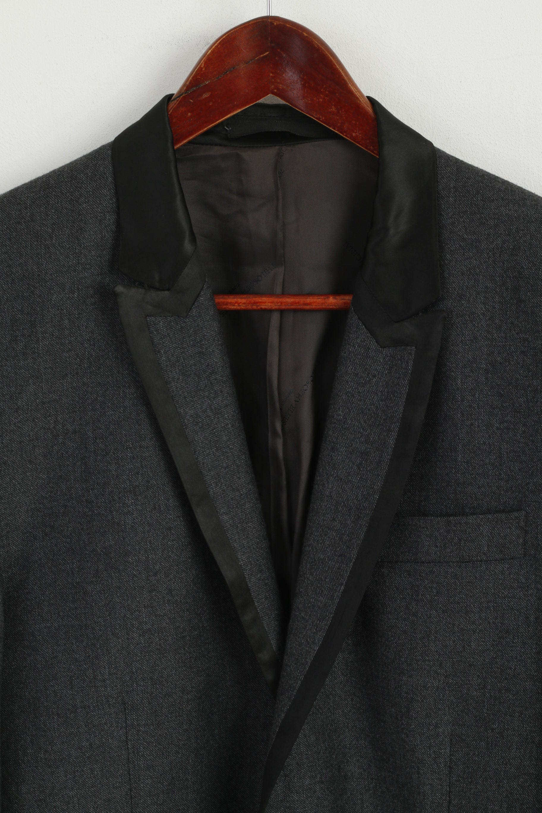 Philosophy Blues Original Men 38 48 Blazer Grey Wool Single Breasted Sweden Jacket