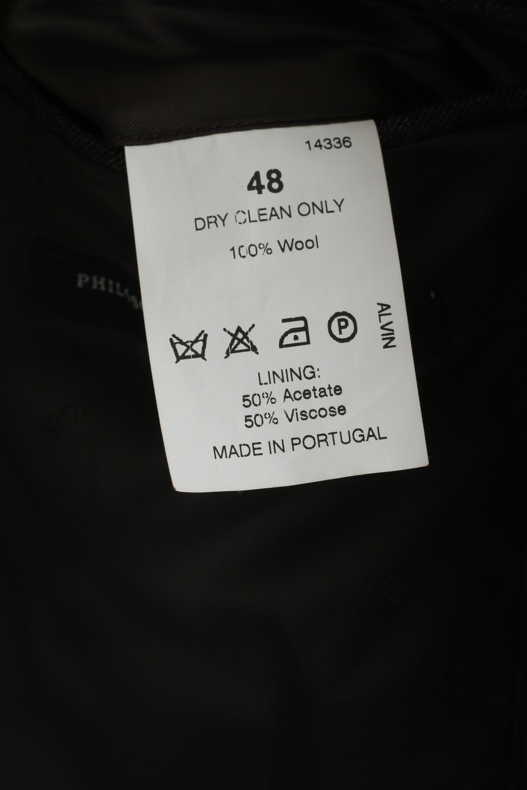 Philosophy Blues Original Men 38 48 Blazer Grey Wool Single Breasted Sweden Jacket