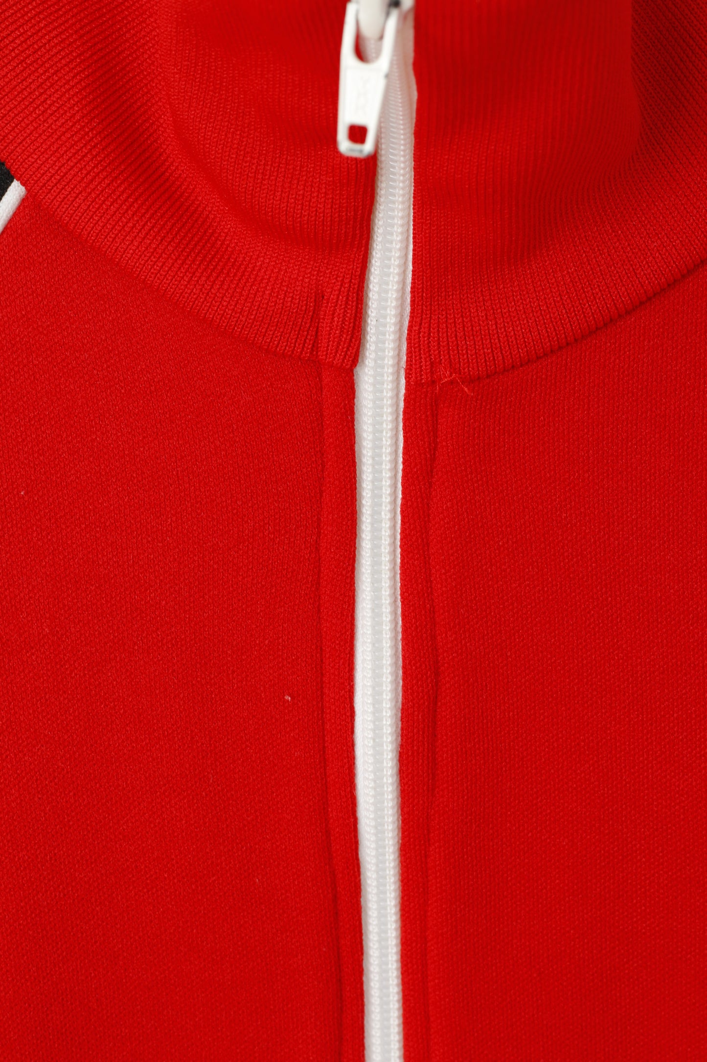 Rodeo Women 36 S Sweatshirt Red Retro Stratch Full Zipper Tracksuit Top