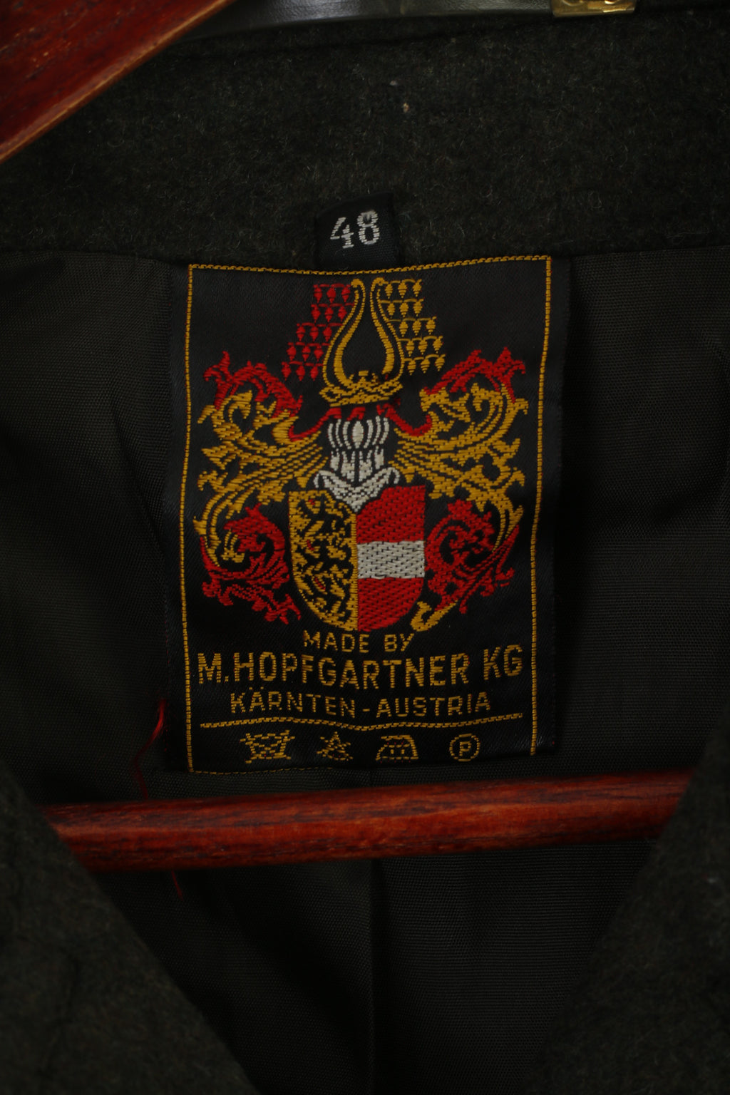 M. Hopfgartner Women 48 L Coat Green Wool Vintage Karnten Austria Tyrol Top