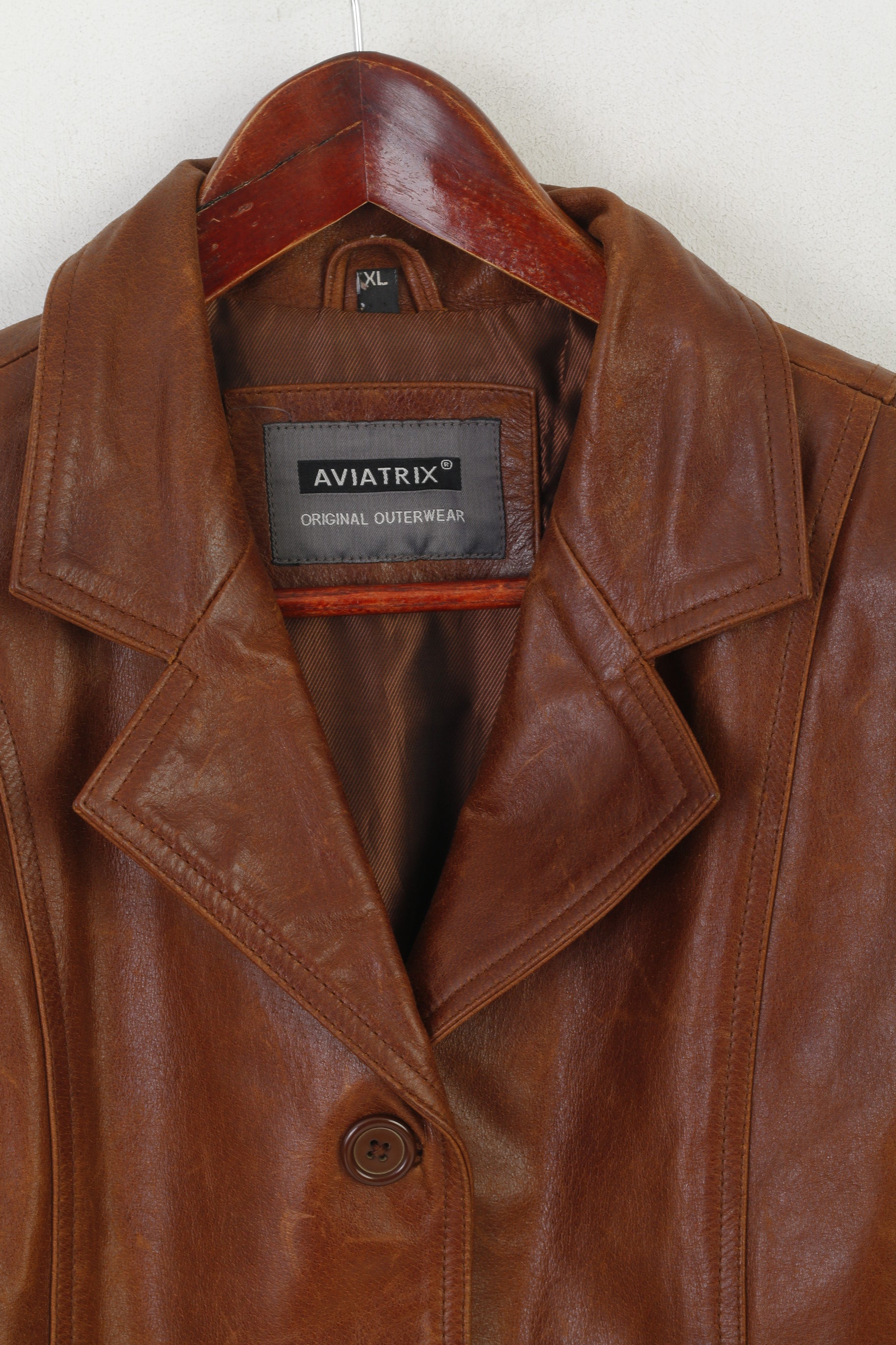 Aviatrix Women Brown Leather Jacket