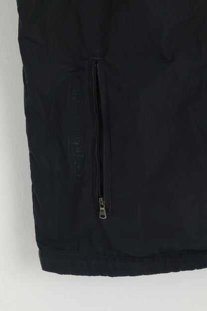Calvin Klein Jeans Hommes L (M) Bodywarmer Marine Nylon Imperméable Zip Up Gilet
