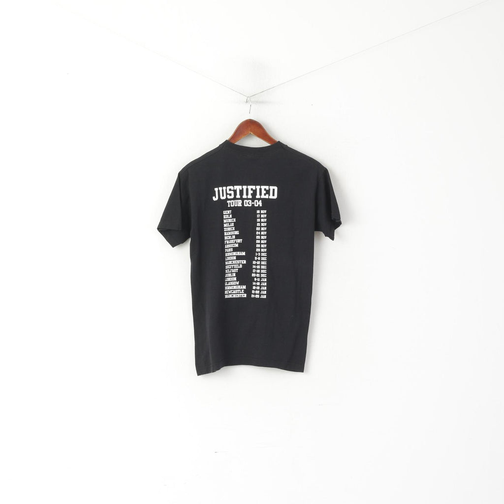 T-shirt da donna Fruit Of the Loom nera Justifield Tour 03-04 Top Justin Timberlake