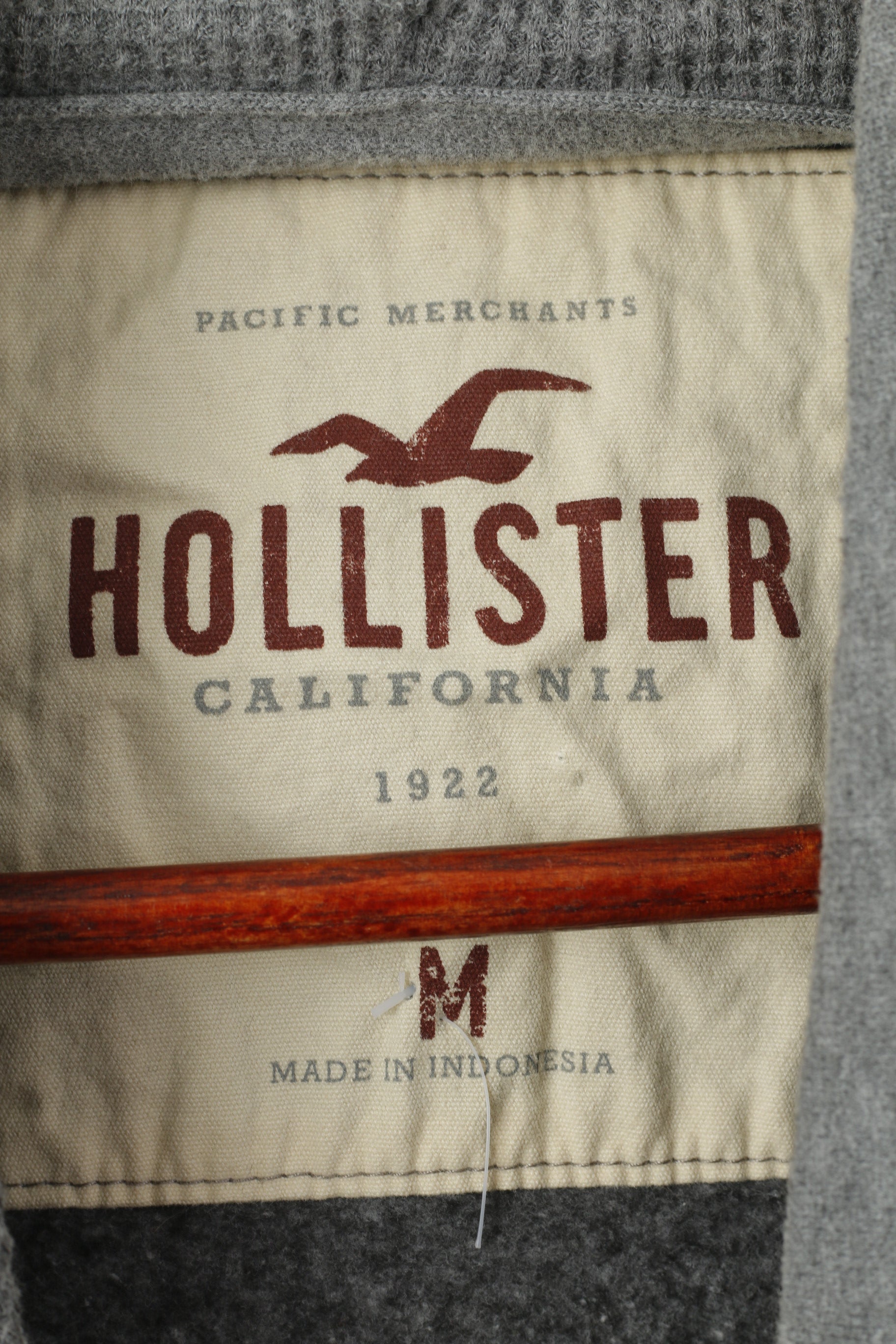 Felpa Hollister da donna M Felpa in cotone grigio con cappuccio con logo Soft Top con tasca a marsupio