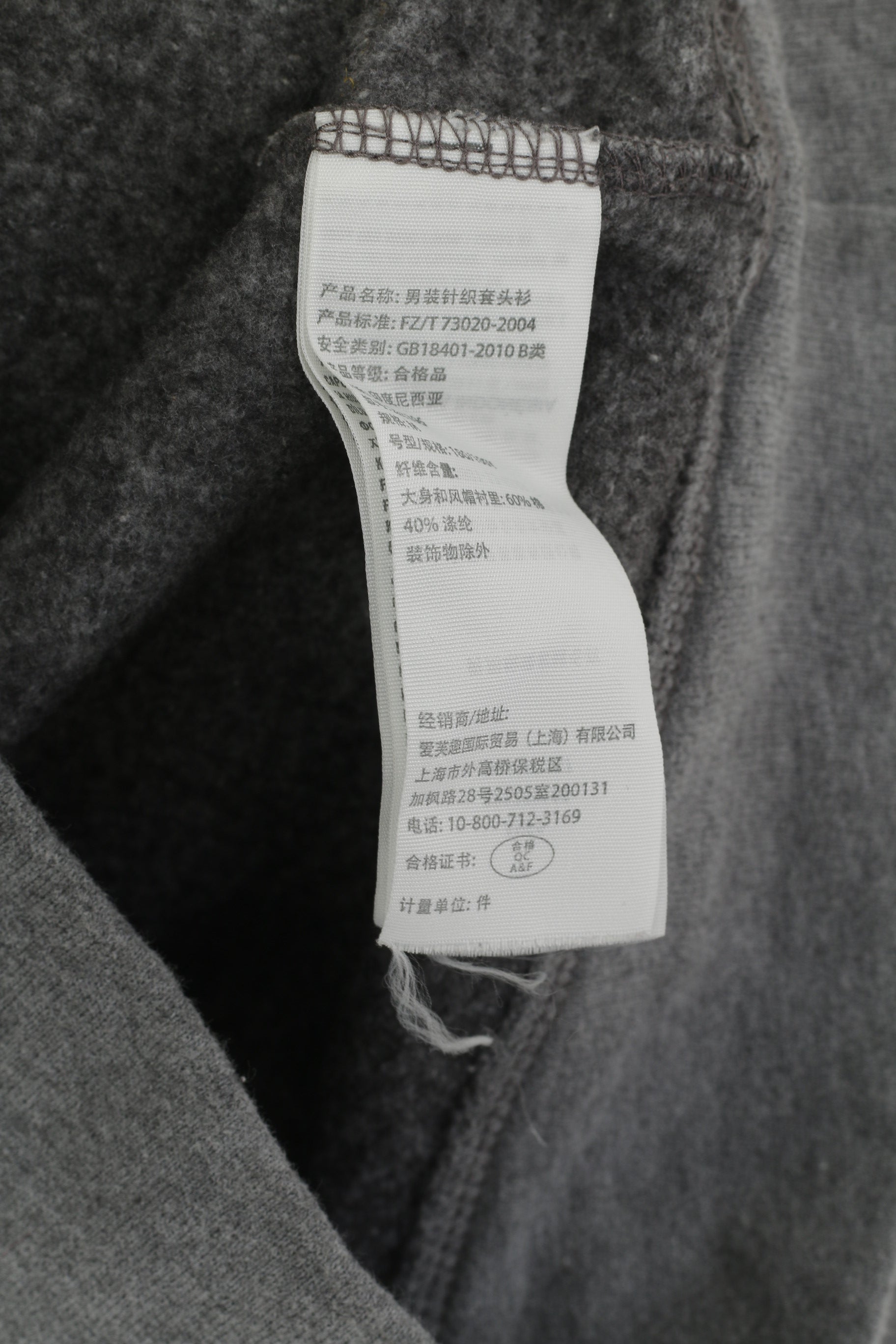 Felpa Hollister da donna M Felpa in cotone grigio con cappuccio con logo Soft Top con tasca a marsupio