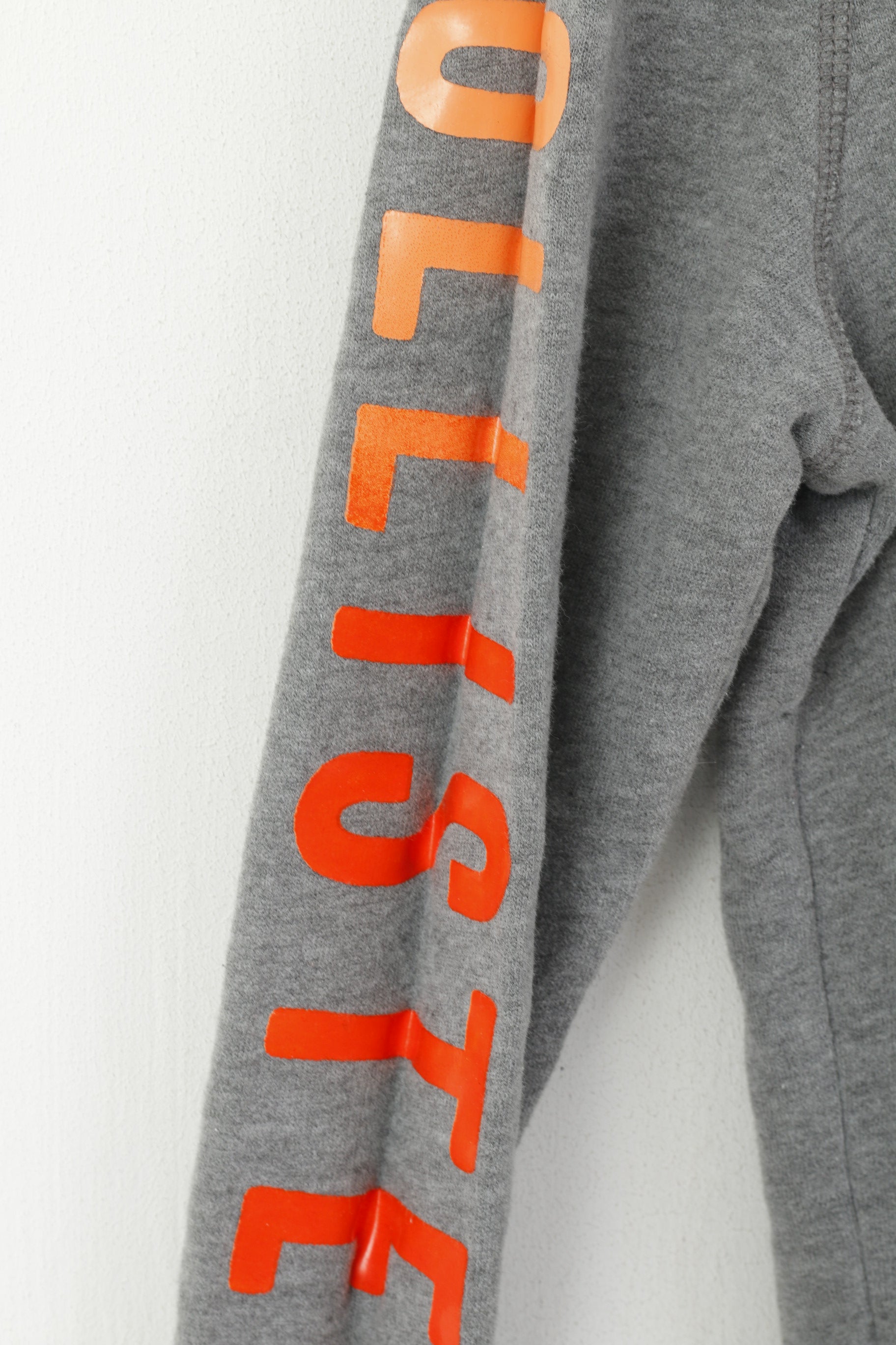 Felpa Hollister da donna M Felpa in cotone grigio con cappuccio con logo Soft Top con tasca a marsupio