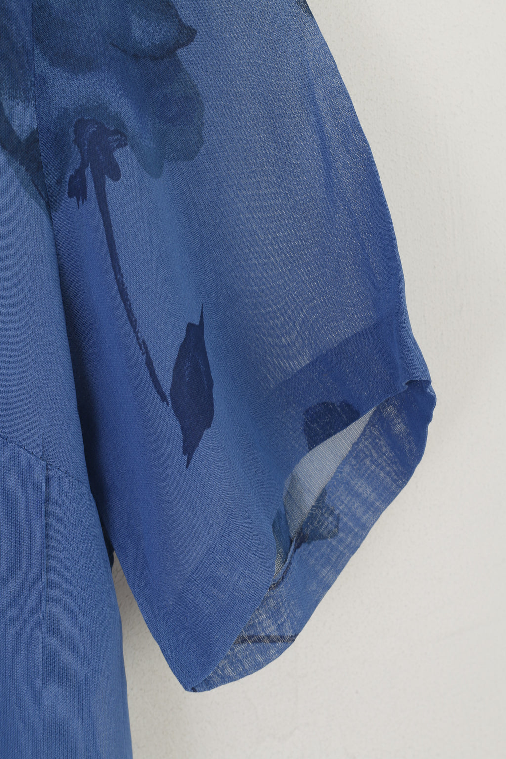 Therese Baumaire Women 2 S Dress Blue Transparent Vintage Buttoned