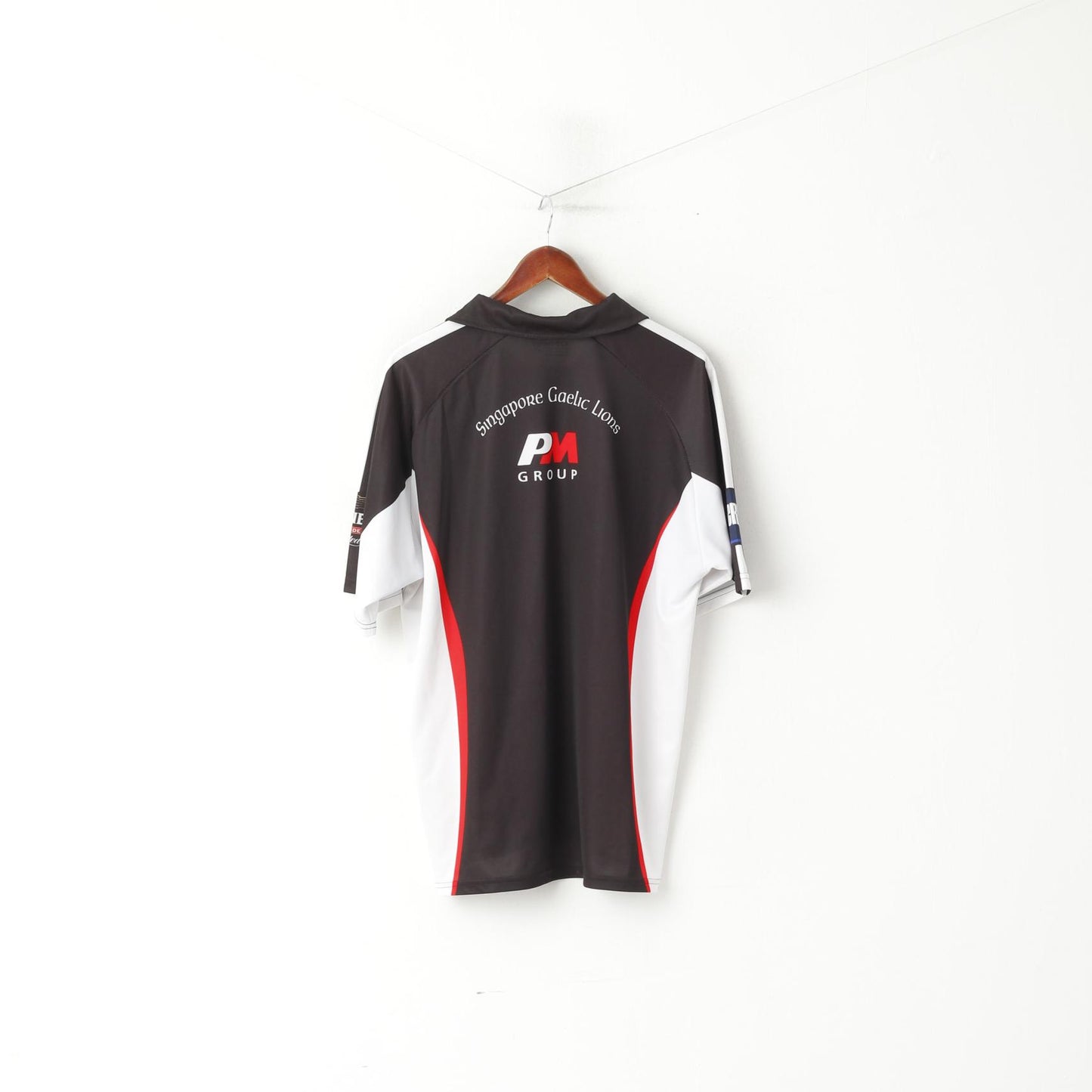 O' Neills Men 2XL Polo Shirt Black Gaelic Leoin Gaelacha Singapóra CLG Jersey Top