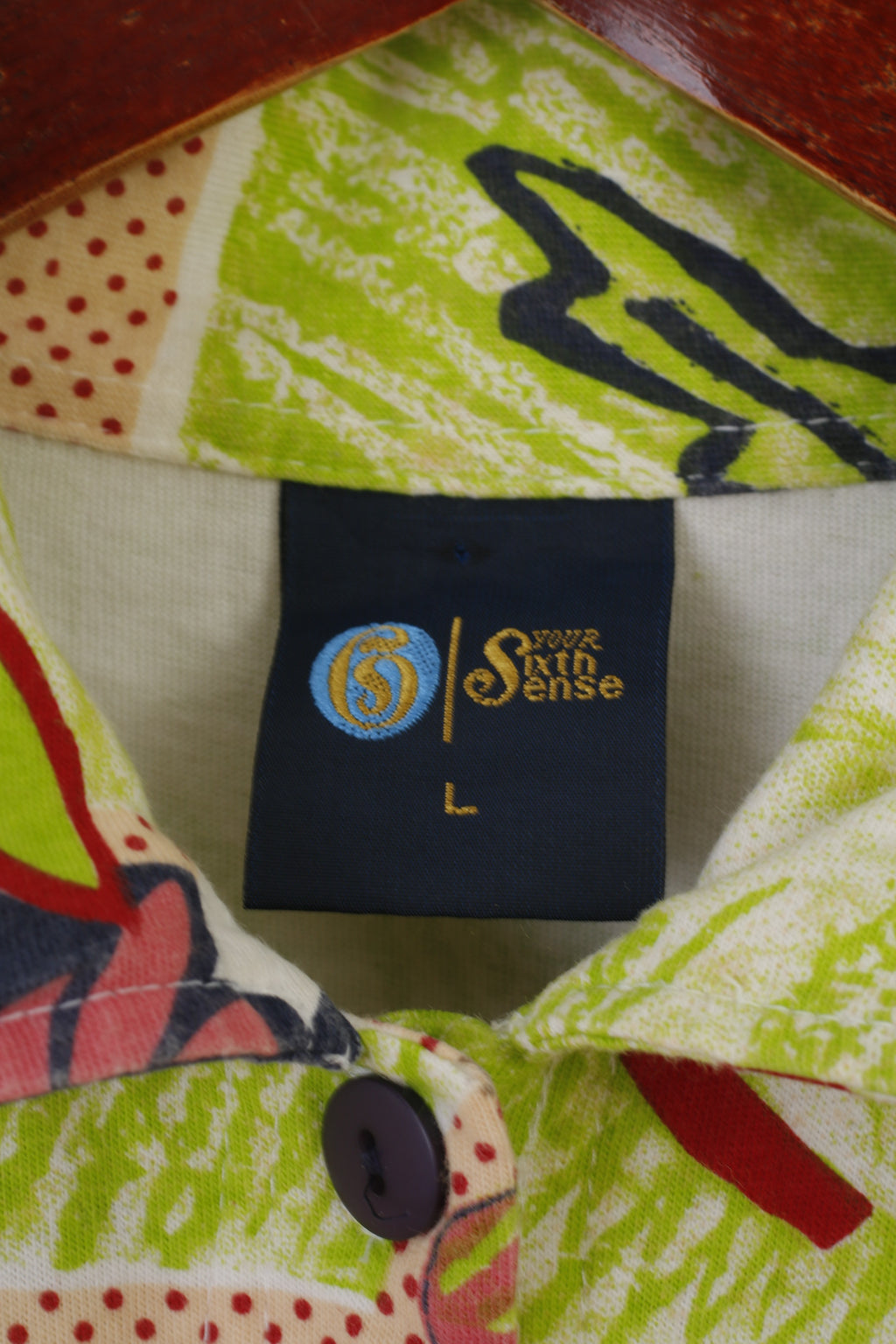 C&amp;A Men L Chemise décontractée Vert Coton Hawaii 6 Sense Manches Courtes Haut d'été