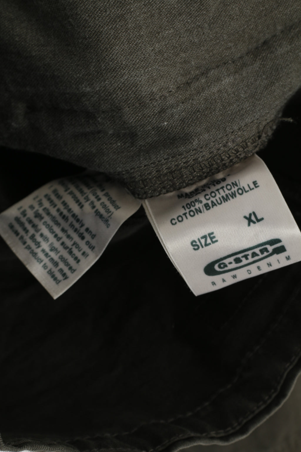 G-Star Raw Women XL Jacket Green Cotton Studs Jkt Military Zip Up Multi Pockets Top