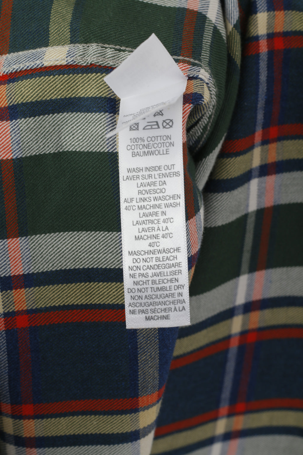 Paul Smith Jeans Men L Casual Shirt Green Check Cotton Classic Fit Long Sleeve Top