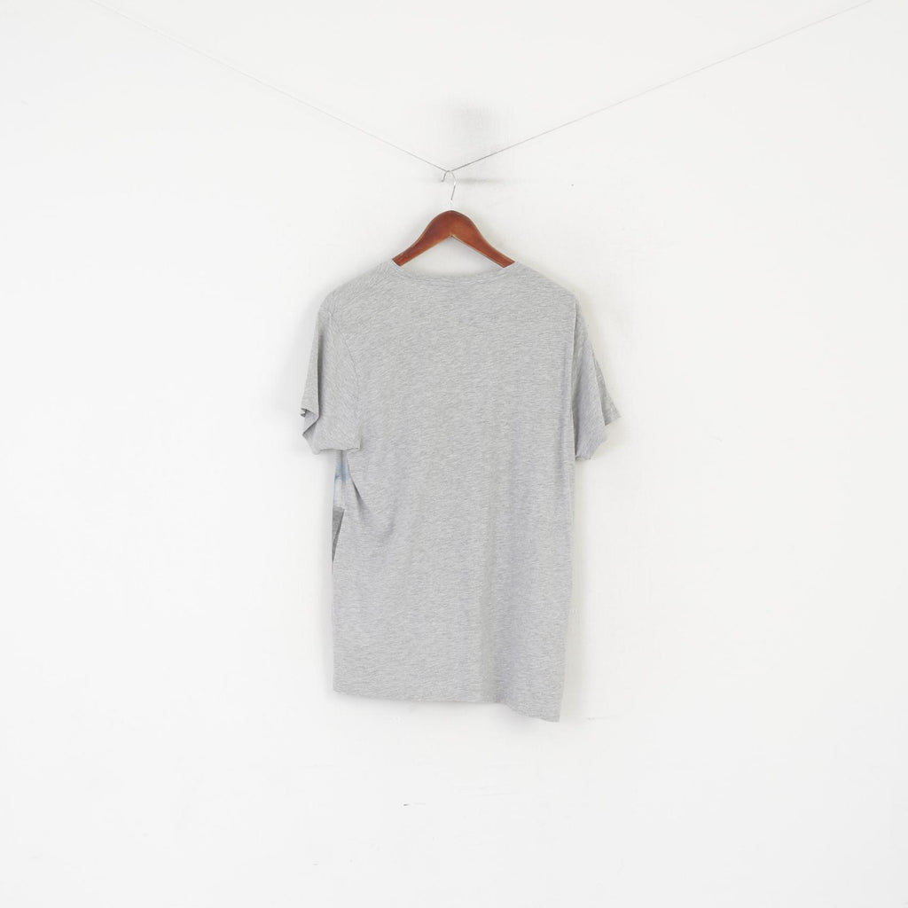 Cedar Wood State Men L Shirt Gray Cotton Batman vs Superman Dawn of Justice Top