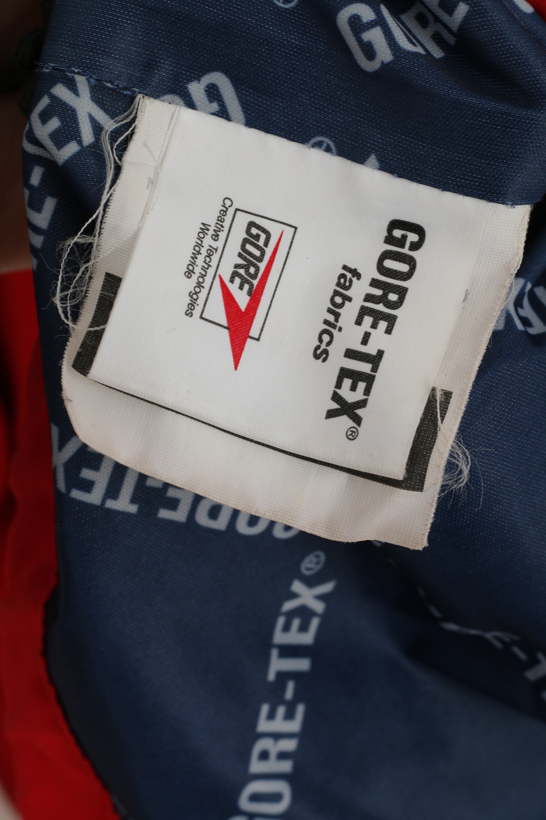 Brandsport Men L Jacket Red Vintage Gore-Tex Nylon Hooded Outdoor Parka