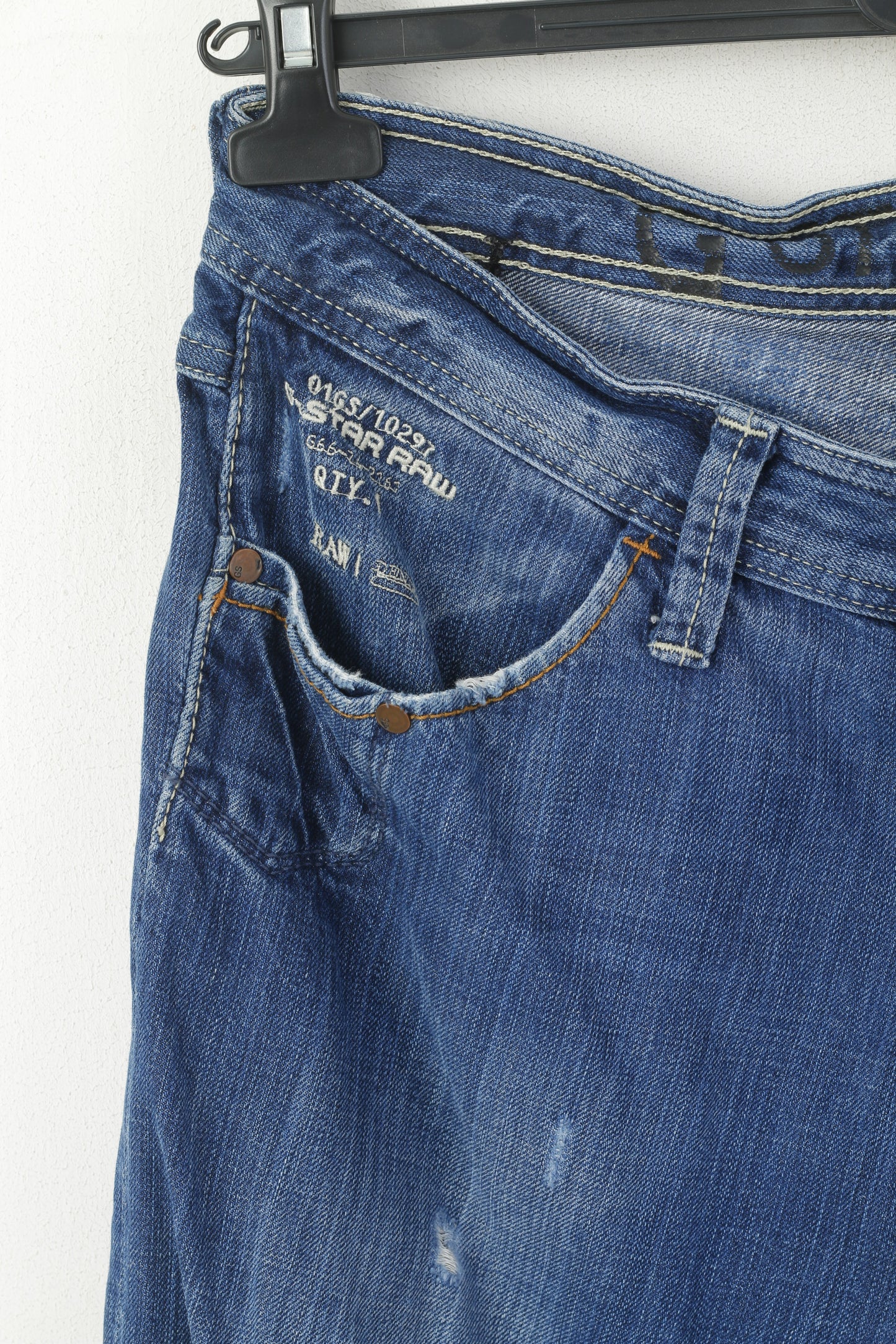 G-Star Raw Men 32 Jeans Trousers Blue Denim Cotton Locker Regular  Pants