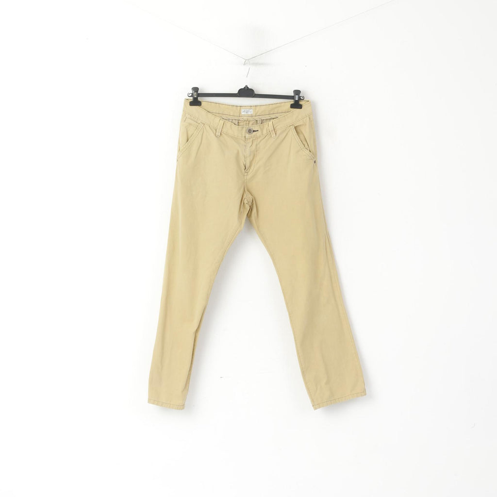 Tom Tailor Hommes 34 Pantalon Crème Coton Marvin Slim Pantalons Décontractés