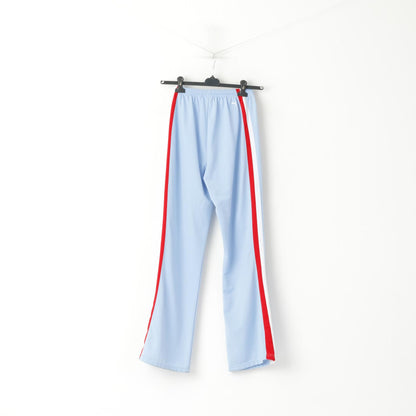 Puma Women M Sweatpants Blue Shiny Vintage Tracksuit Bottom Sportswear Pants