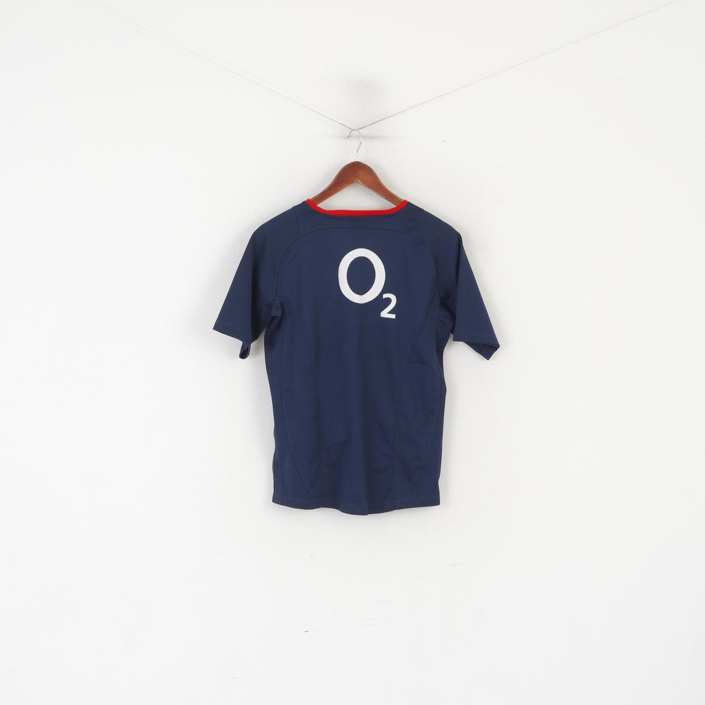 Nike Boys 158-170 13-15 Age Shirt Navy Rugby England O2 Jersey Top
