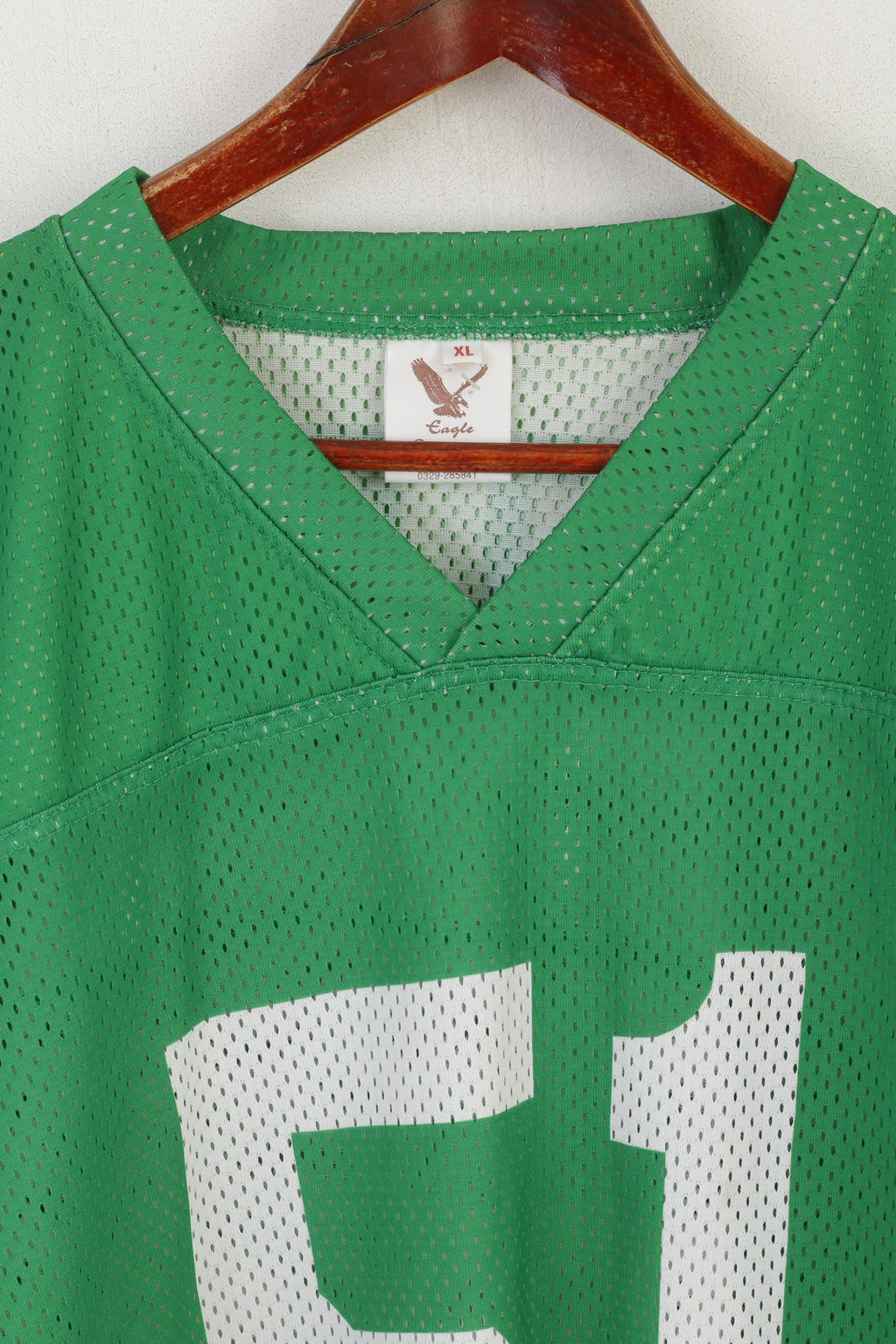 Eagle Sportswear Hommes XL Chemise Vert Maille Vintage Gators # 51 Haut en Jersey
