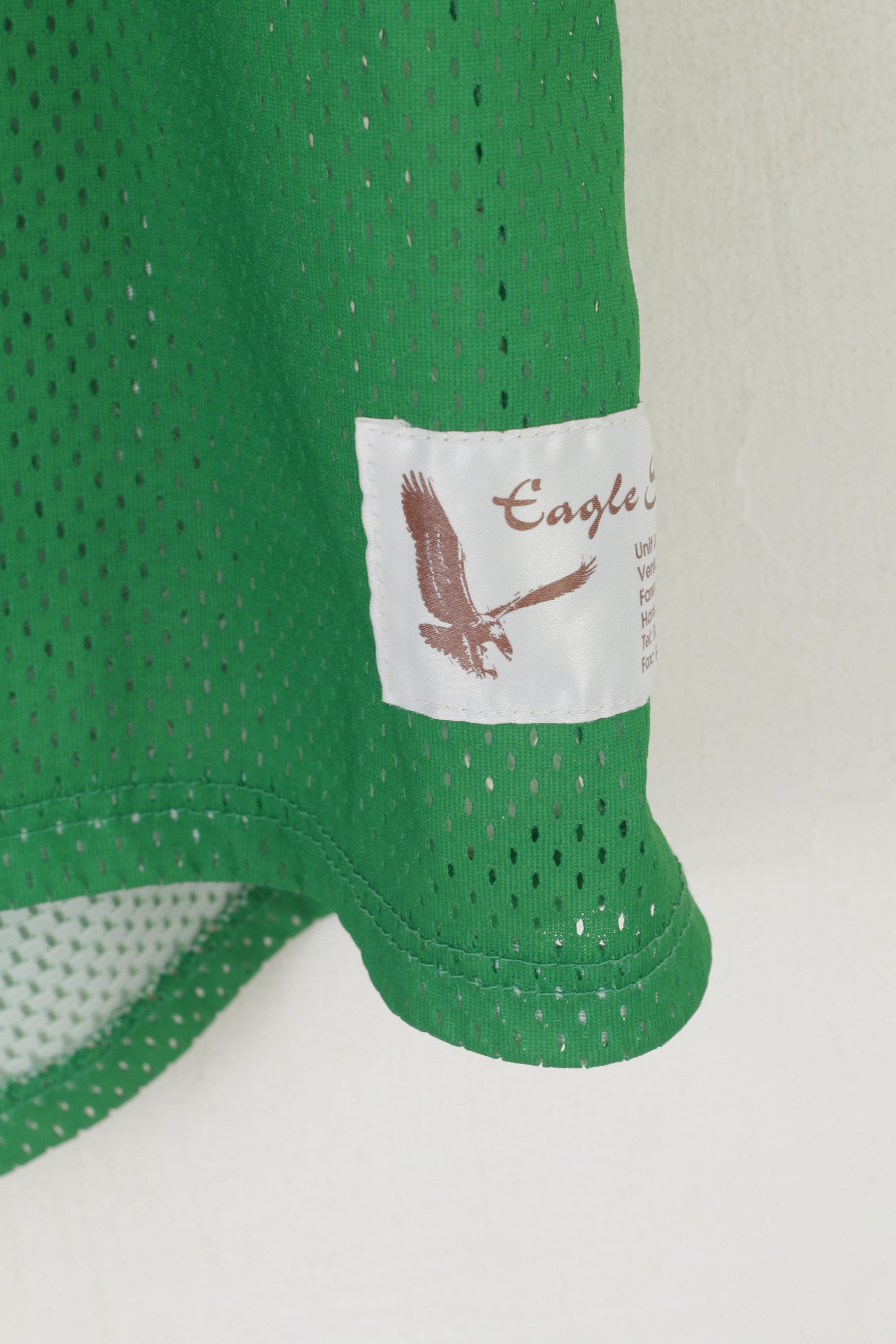 Eagle Sportswear Hommes XL Chemise Vert Maille Vintage Gators # 51 Haut en Jersey