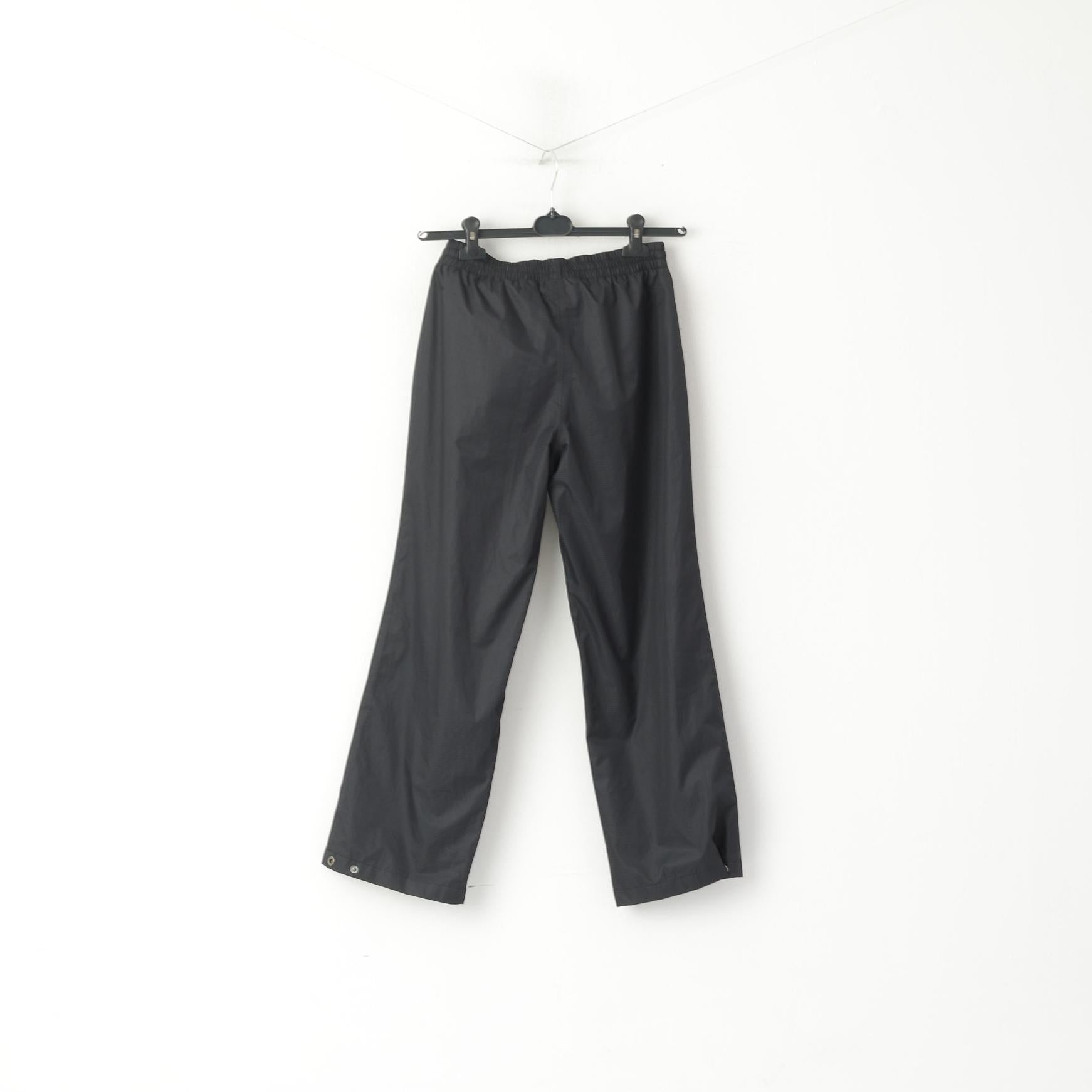 Norheim Youth 14 Age Trousers Black Shiny Mesh Lined Outdoor Hiking Sport Pants