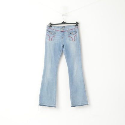 Dolce & Gabbana Women 31 Jeans Trousers Blue Cotton Vintage Bootcut Pants