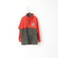 Loffler Hommes 50 M Veste Vintage Rouge Gore-Tex Hidden Hood Tramp Plus Outdoor Top