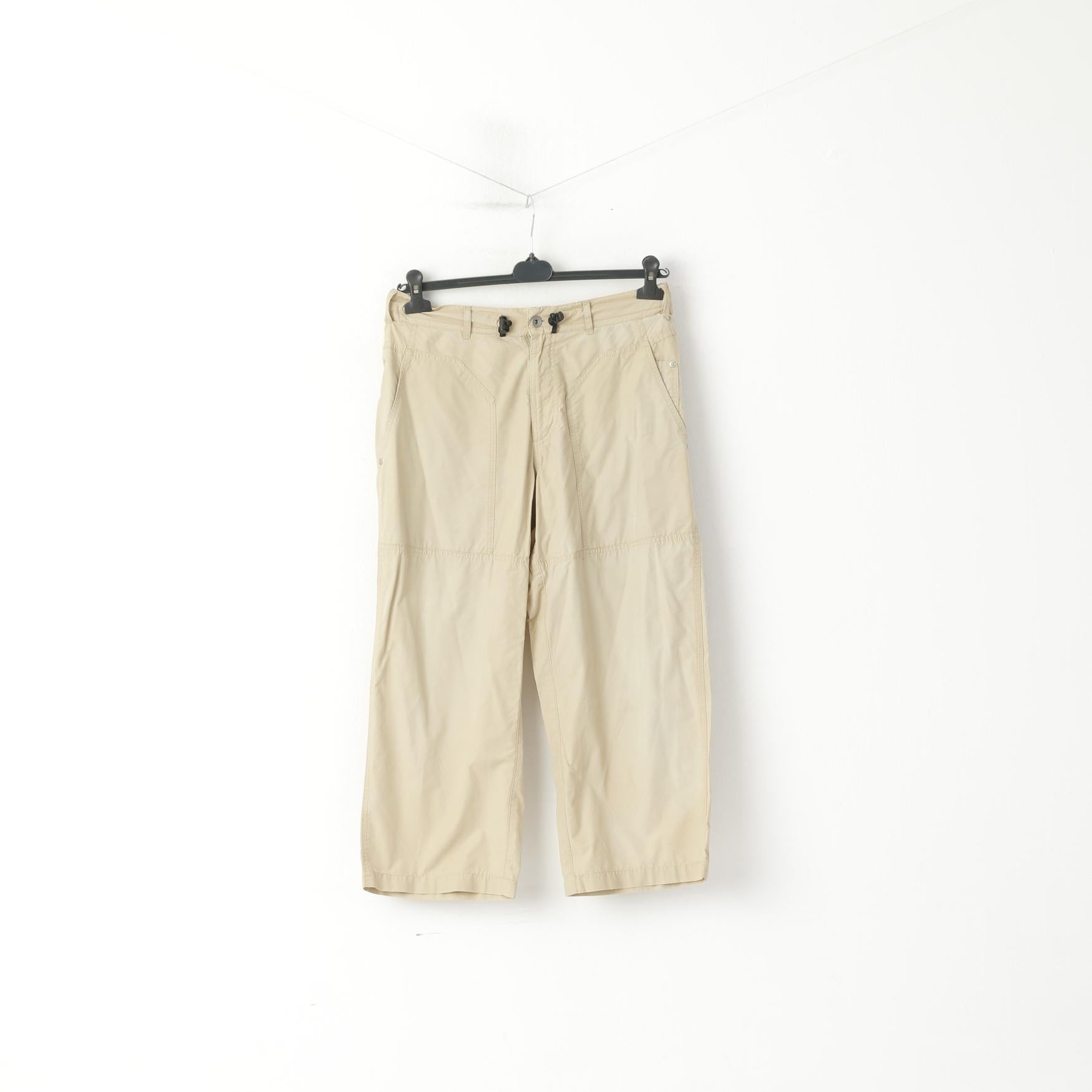 Chiemsee Men L Capri Trousers Beige Cotton Nylon Blend Surf Cargo Sportswear Pants