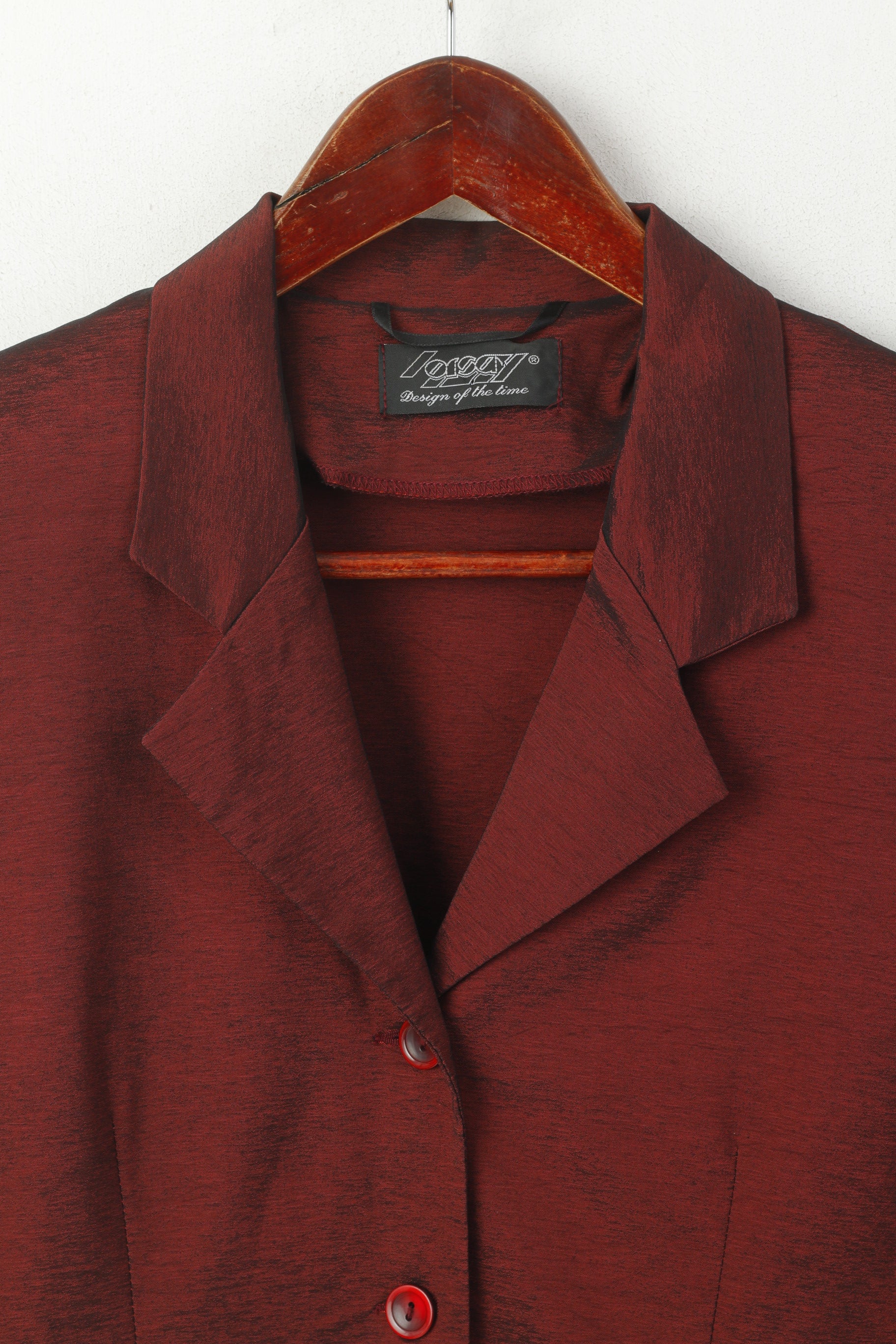 Giacca elegante in viscosa con spalline lucide bordeaux da donna Orsay 36 S. Giacca elegante in viscosa