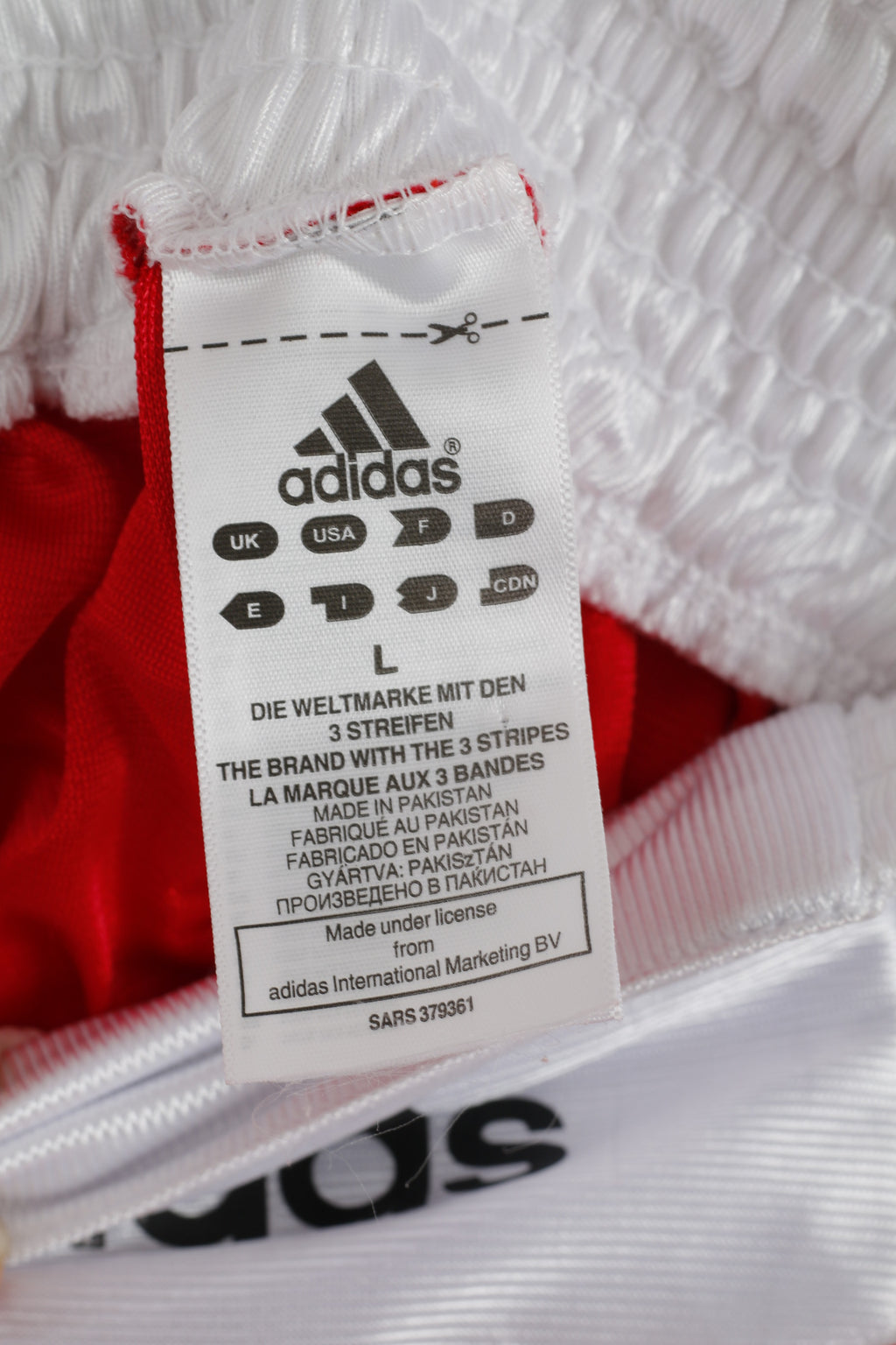 Adidas Homme L Shorts Rouge Blanc Boxe Brillant Formation Sportswear