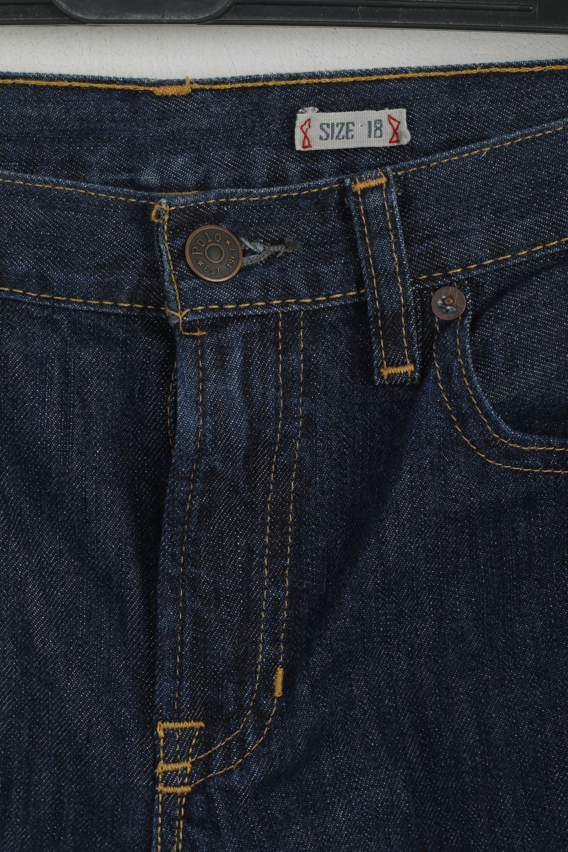 Polo Ralph Lauren Boys 18 Age Jeans Trousers Navy Cotton Vestry Denim Pants