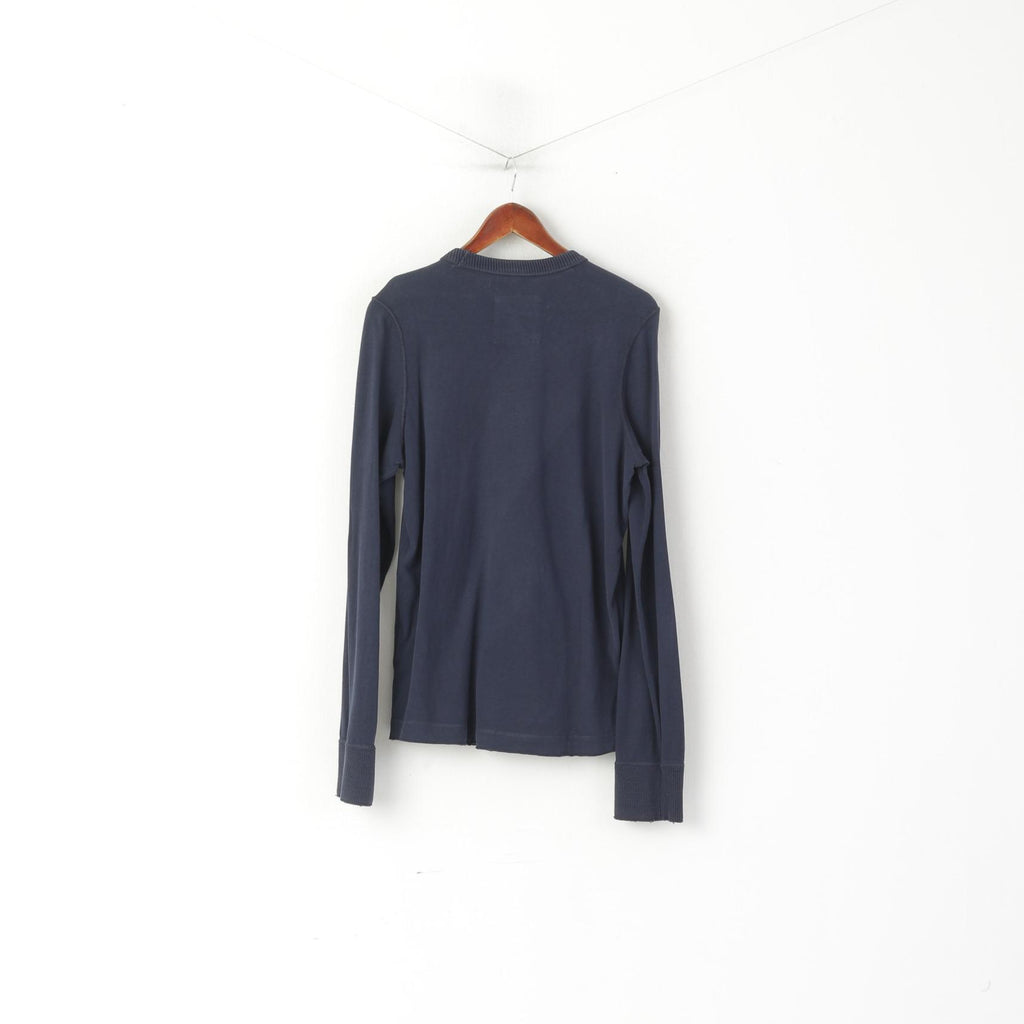 Hollister California Men L Chemise à manches longues en coton stretch Malibu Top