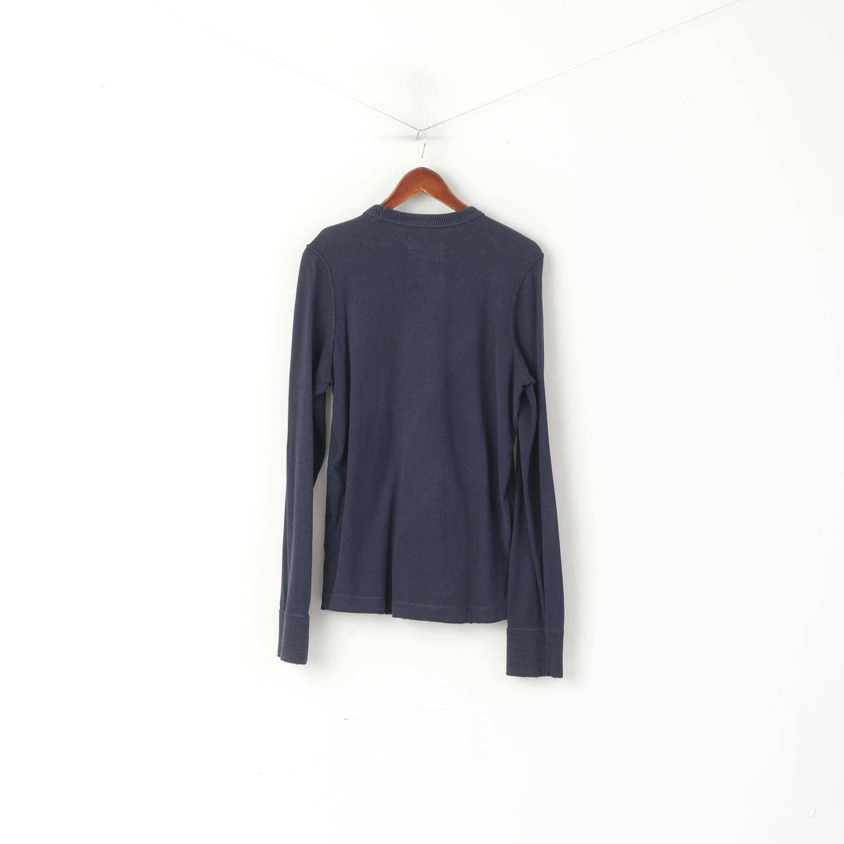 Hollister California Men L Chemise à manches longues en coton stretch Malibu Top