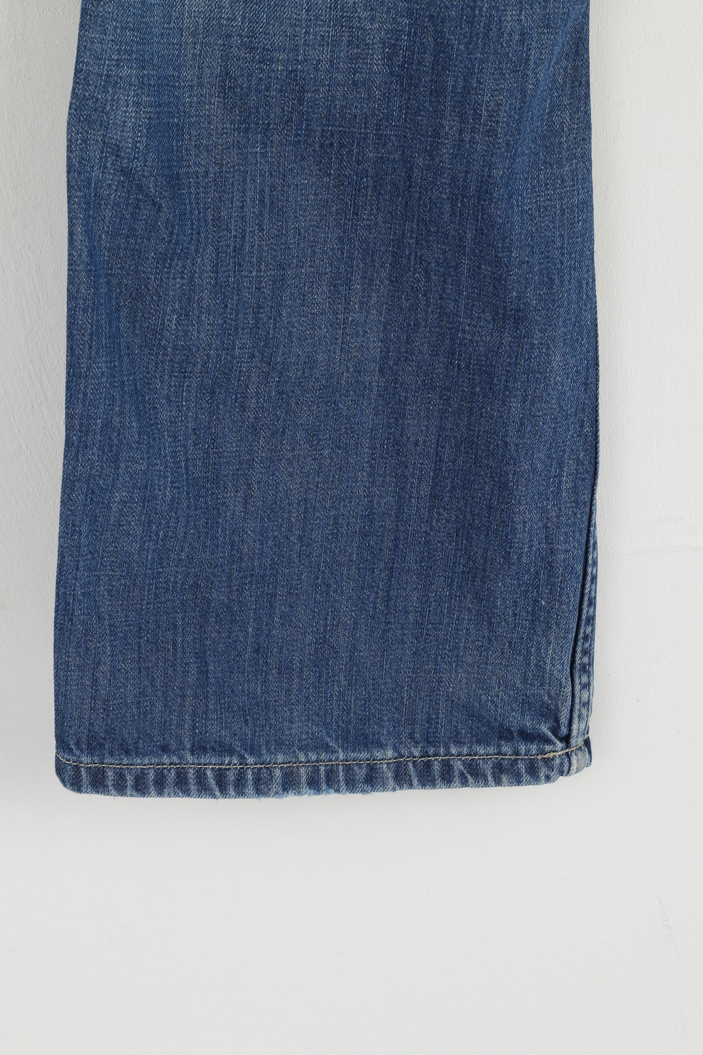 Wrangler Women 28/32 Jeans Trousers Navy Cotton Sharkey Bootcut Denim Pants