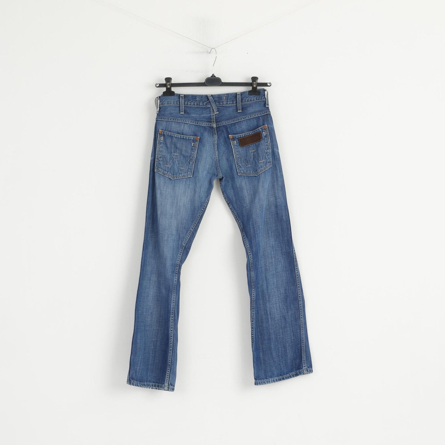 Wrangler Pantalon en jean pour femme 28/32 en coton bleu marine Sharkey Bootcut Denim