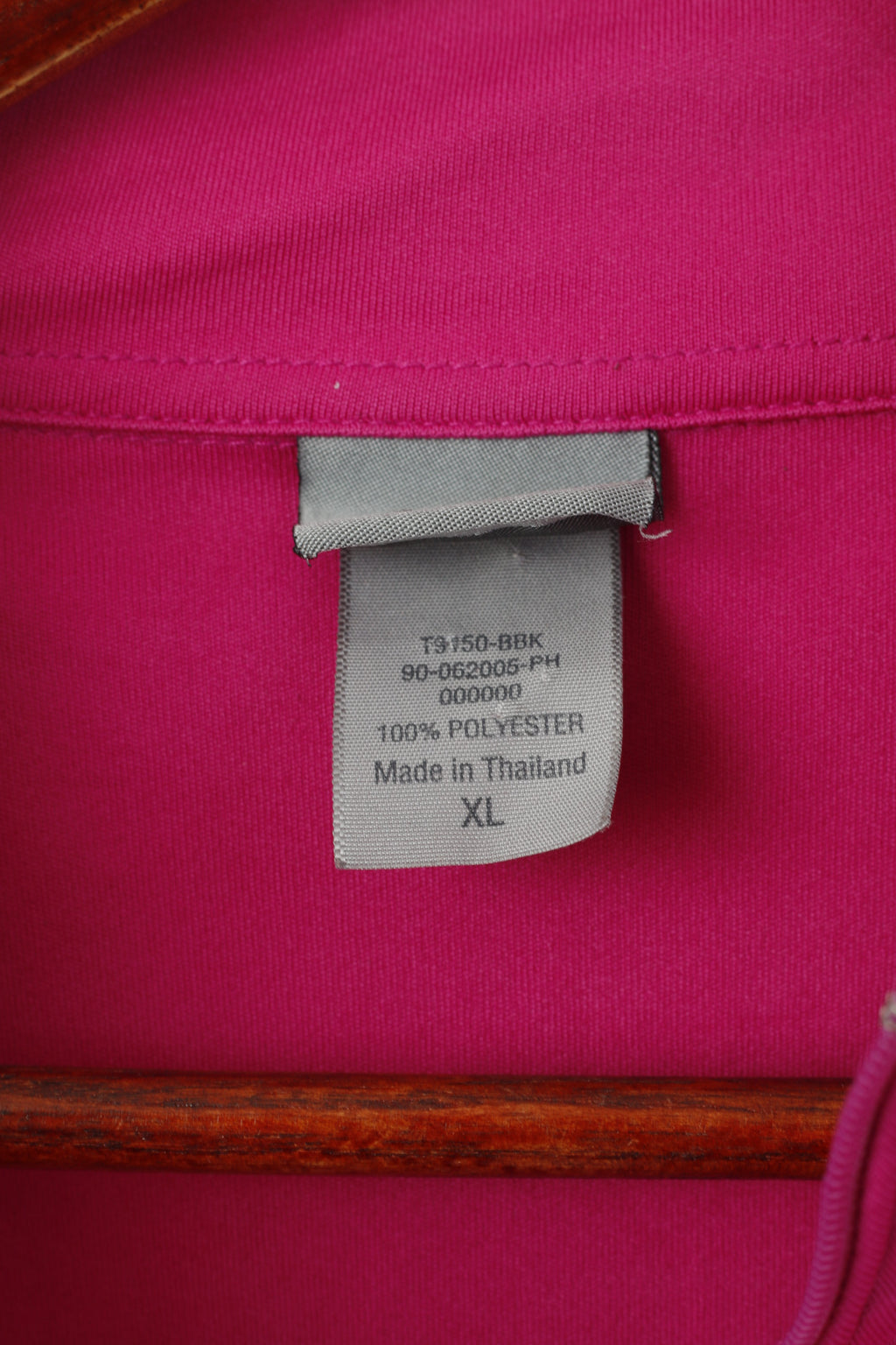 CG by Champion Chemise XL pour femme Rose Training Activewear Haut extensible à col zippé