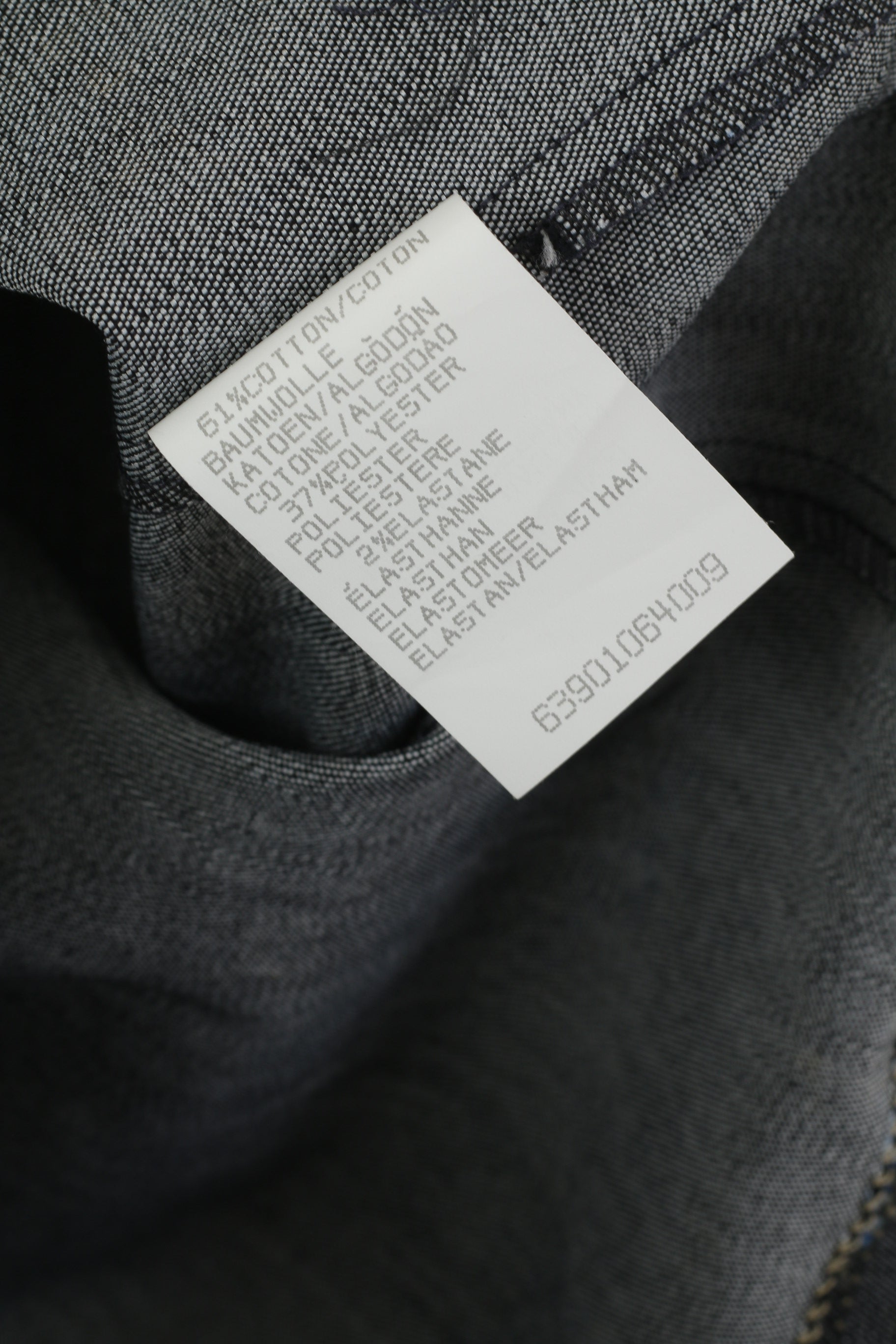 Vintage Women 14 40 M Waistcoat Navy Denim Floral  Jeans Cotton Retro Vest