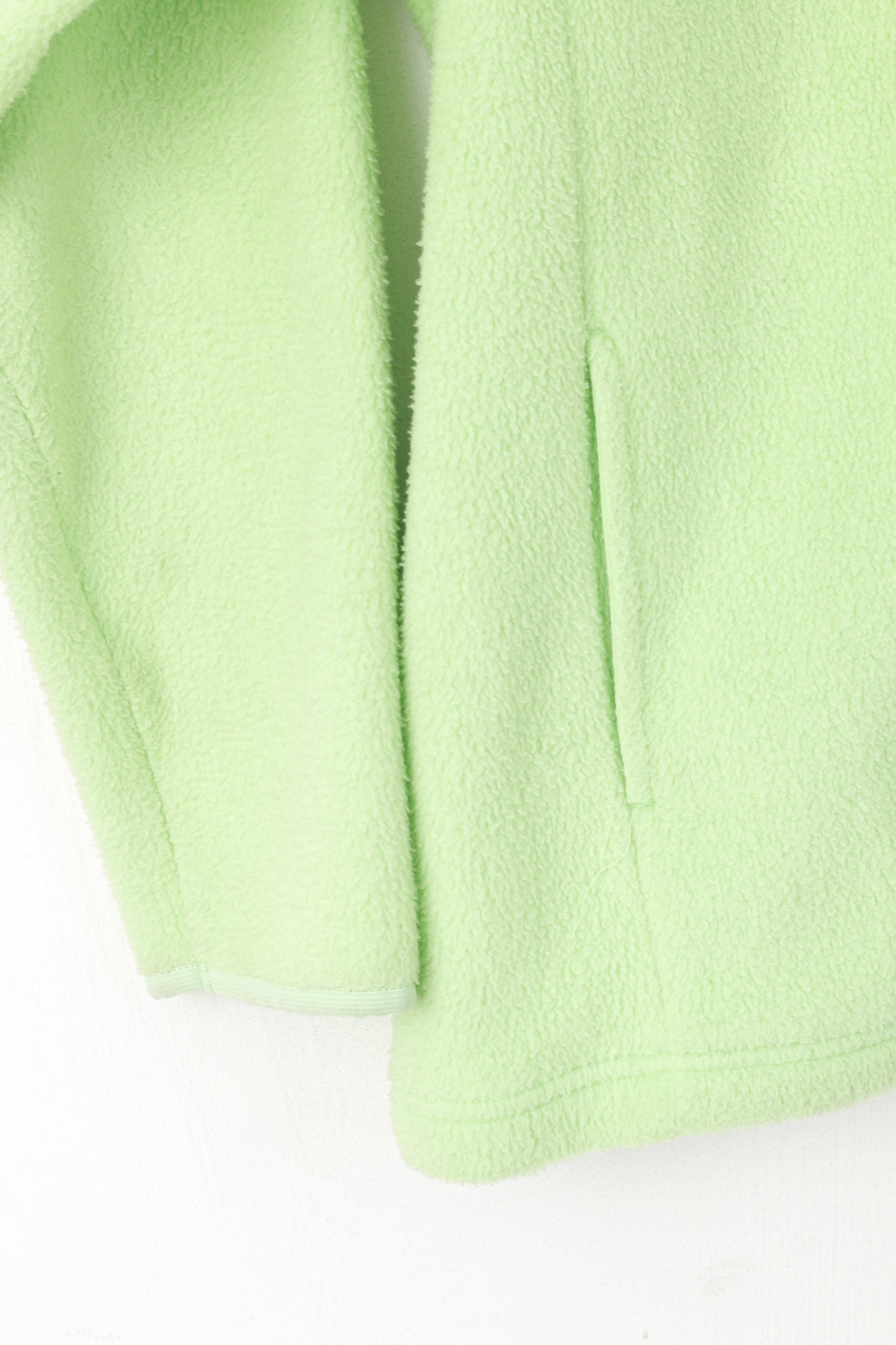 Speedo Femmes S Polaire Top Lime Vintage Full Zip Sportswear Sweatshirt Top