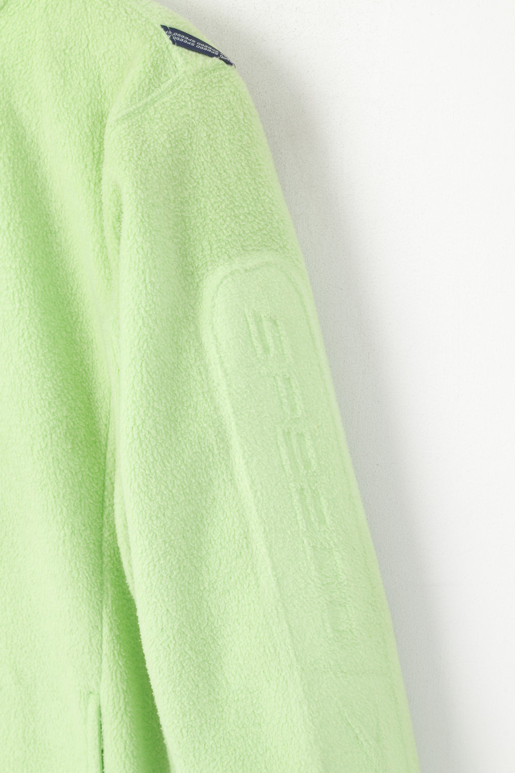 Speedo Women S Fleece Top Lime Vintage Full Zip Sportswear Sweatshirt Top