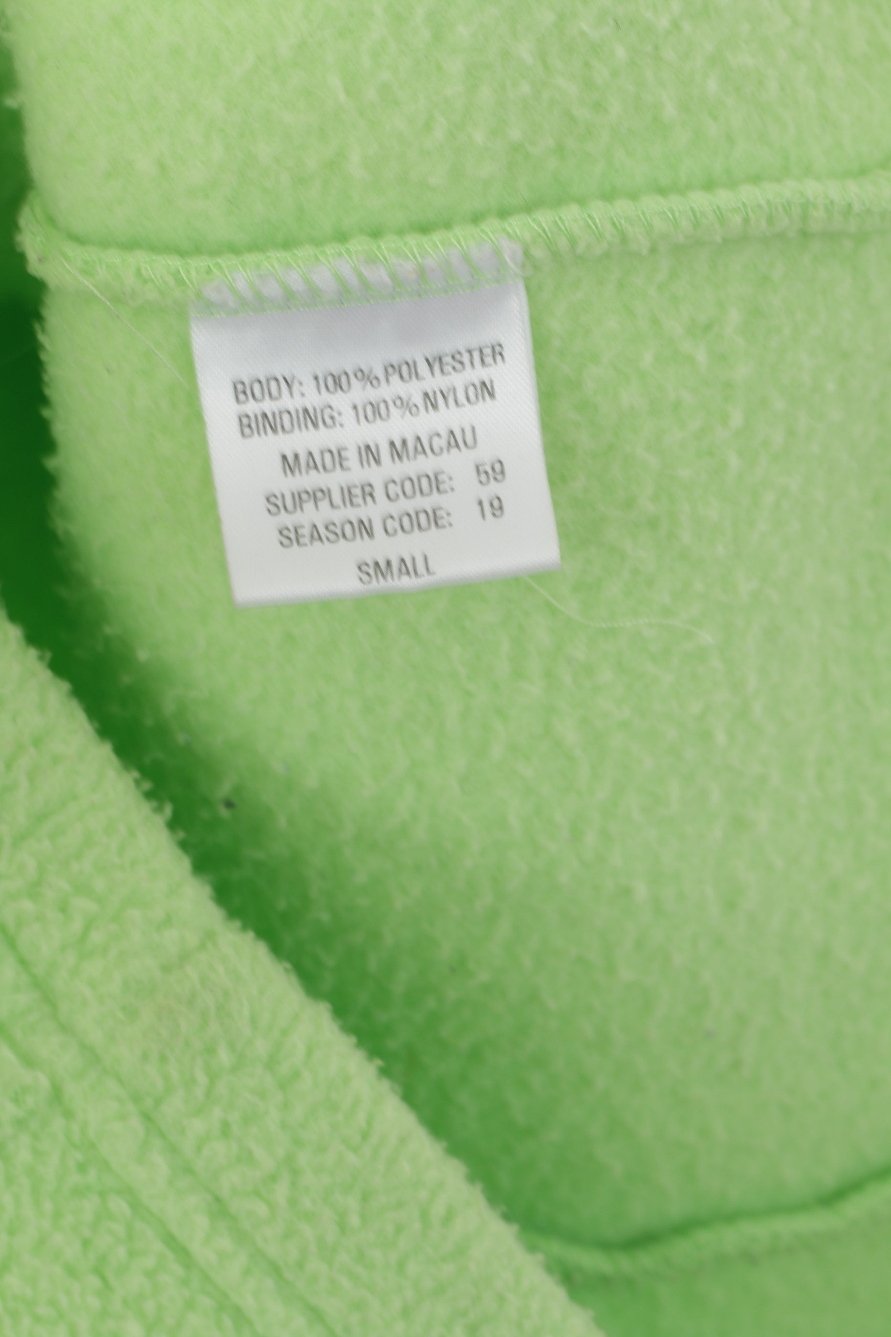 Speedo Women S Fleece Top Lime Vintage Full Zip Sportswear Sweatshirt Top