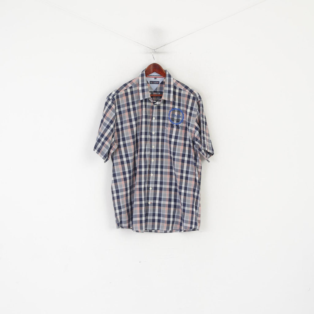 Paul R. Smith Paul R. Smith Men XL Casual Shirt Blue Cotton Vintage Classic Outdoor ...