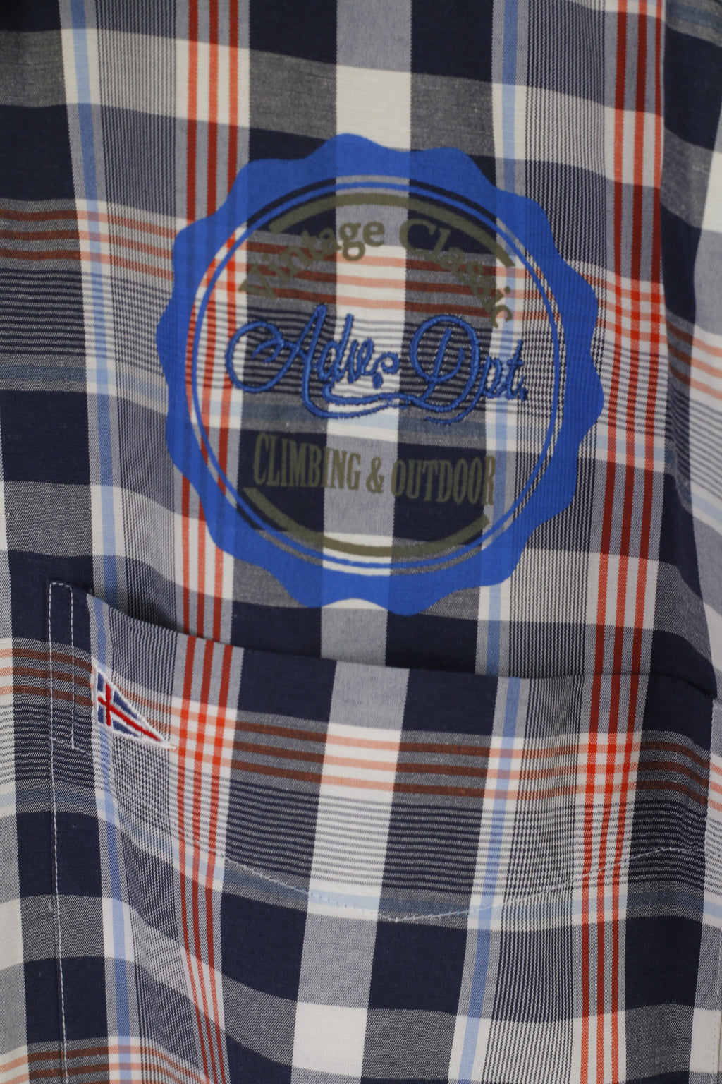 Paul R. Smith Men XL Casual Shirt Blue Cotton Vintage Classic Outdoor Climbing  Top