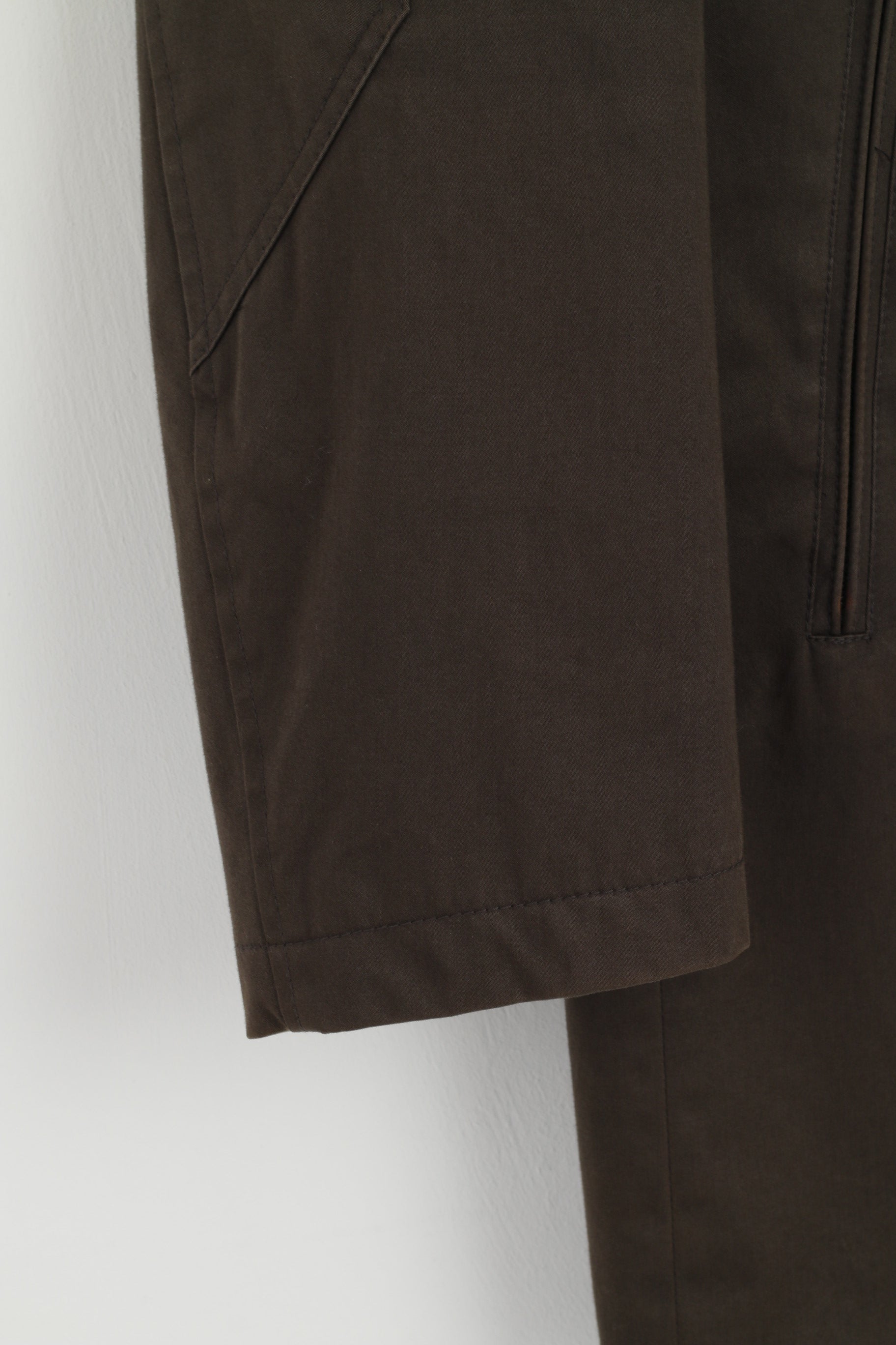 Strellson Premium Men 54 L Coat Dark Green Cotton Arbus Full Zipper Classic Top