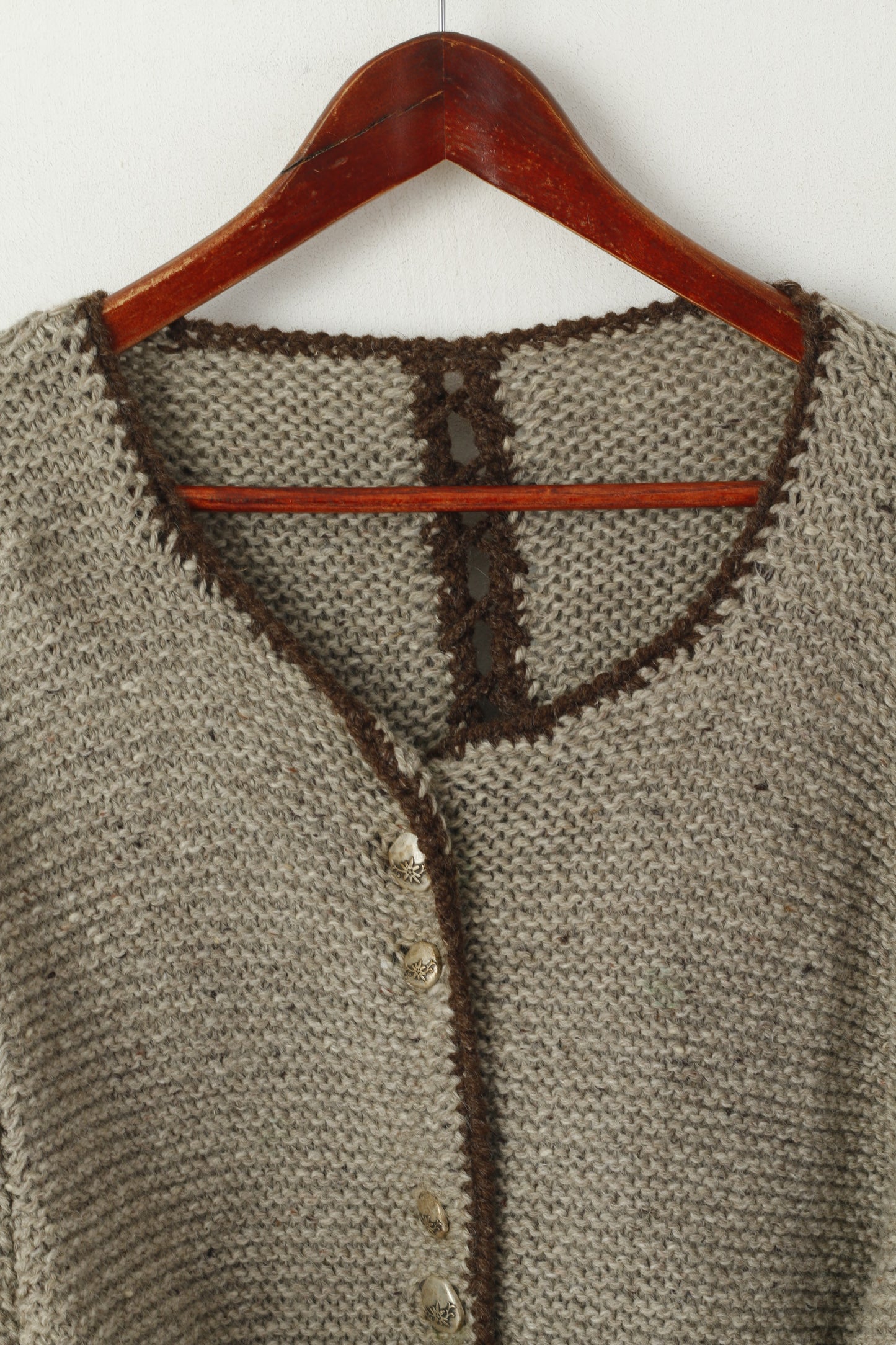 Vintage Women S/M Jumper Brown Vintage Bavaria Steampunk German Austria Sweater