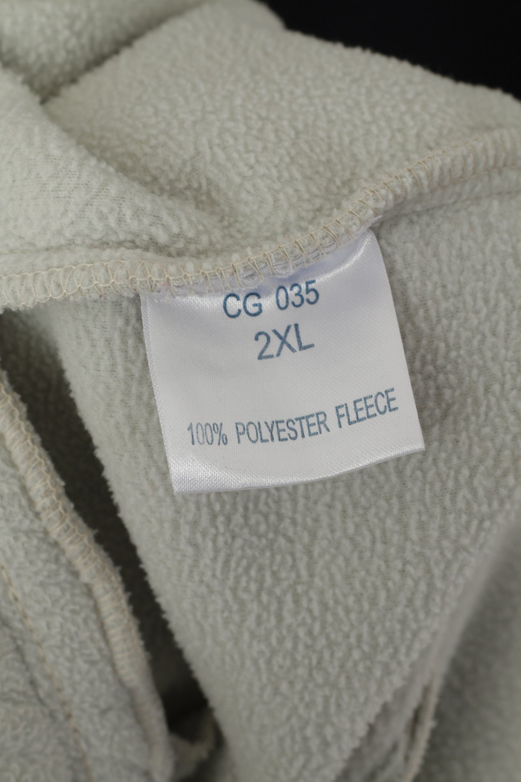 Snowdonia Men 2XL Fleece Top Grey Navy Soft Zip Up Sweatshirt Sportswear Vintage