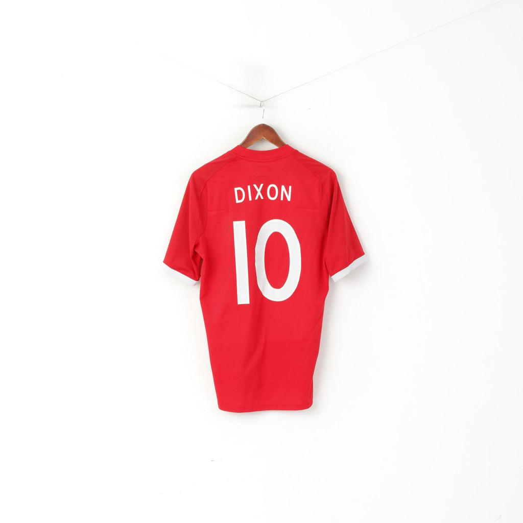 Maglia Umbro da uomo 40 M rossa Maglia nazionale inglese n. 10 Dixon Football Trikot