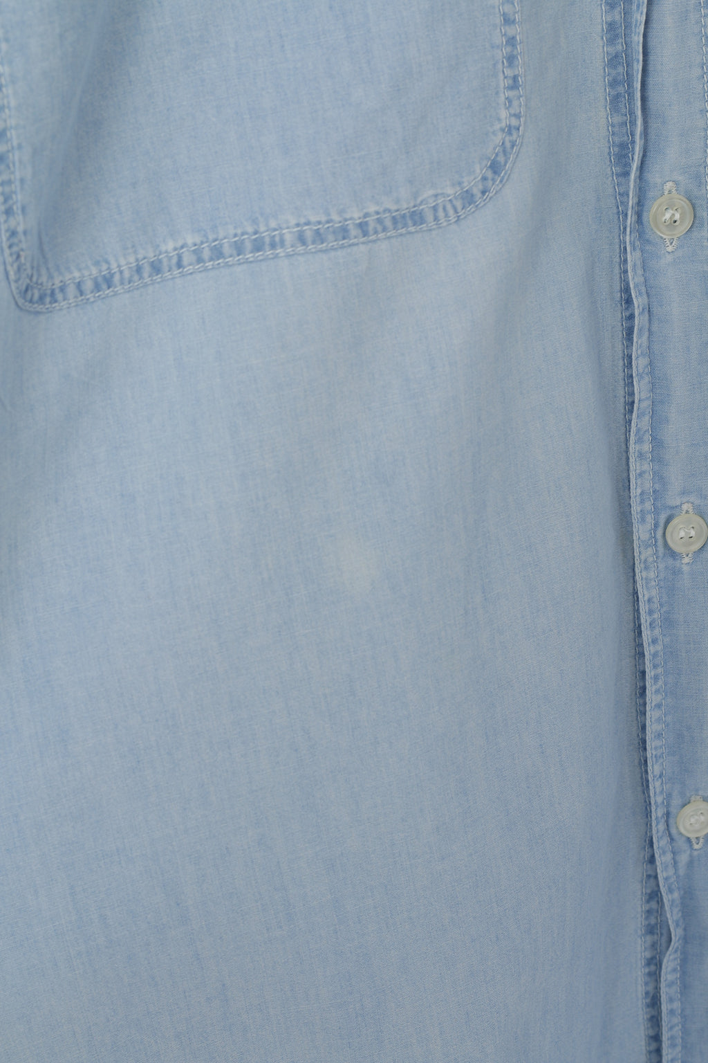 Calvin Klein Jeans Uomo L Camicia casual Top a maniche lunghe in morbido cotone azzurro