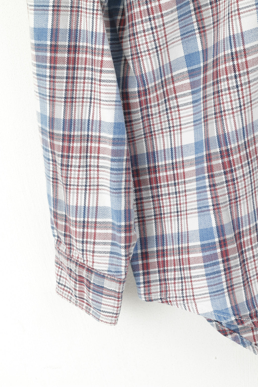 Levi's Men S Casual Shirt Blue Check Vintage Cotton Long Sleeve Western Top