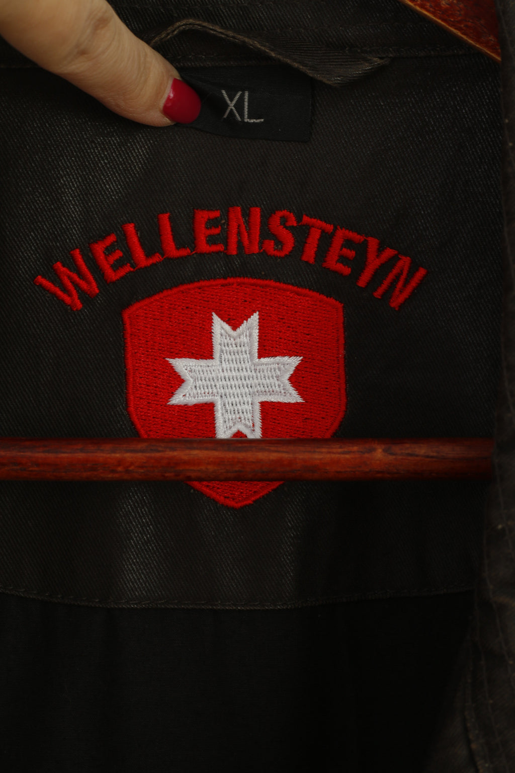 Wellensteyn Montgomery Men XL Jacket Brown Wax Cotton Military Zip Up Top